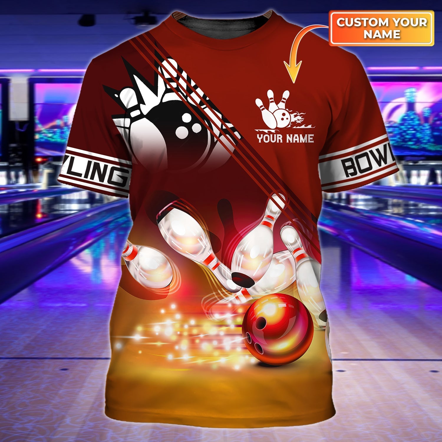 Personalized 3D All Over Printed Bowling Shirt For Men/ Bowling Shirt/ Custom Bowling Shirt/ Bowling Lover Gift