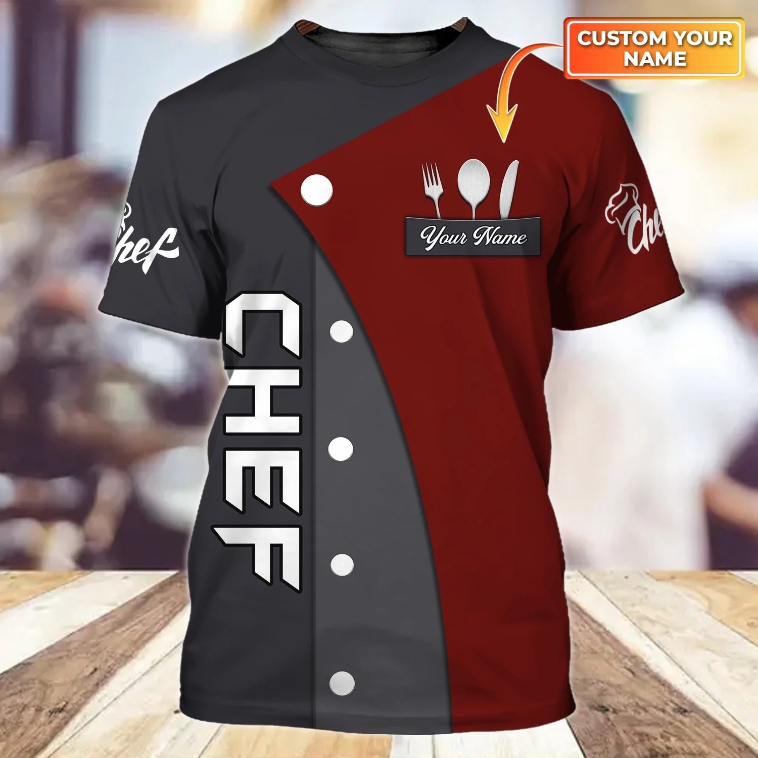 Personalized Chef Cook Shirt/ Cooking Lover T Shirt/ Best Gift For A Master Chef