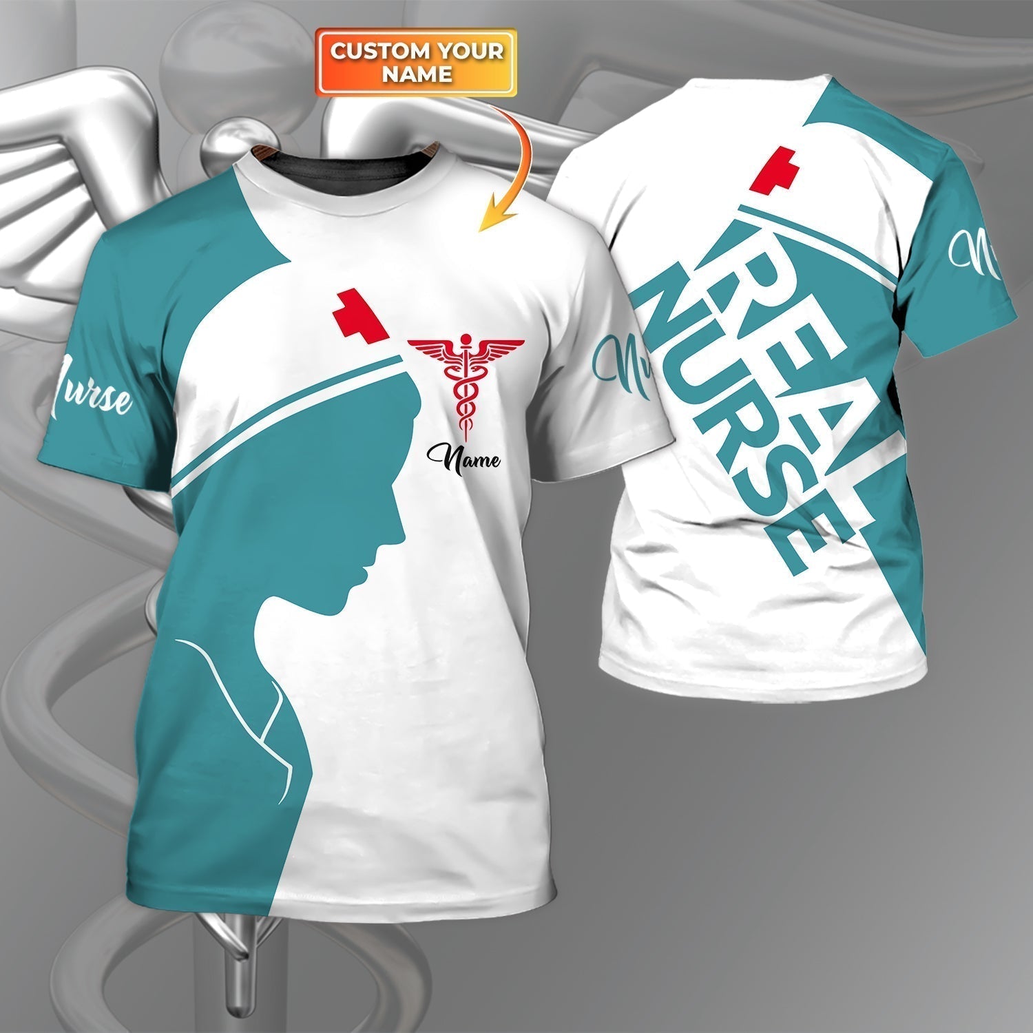 Coolspod 3D T Shirt For A Nurse Real Nurse Tee Shirts Women 3D Nurse Shirts