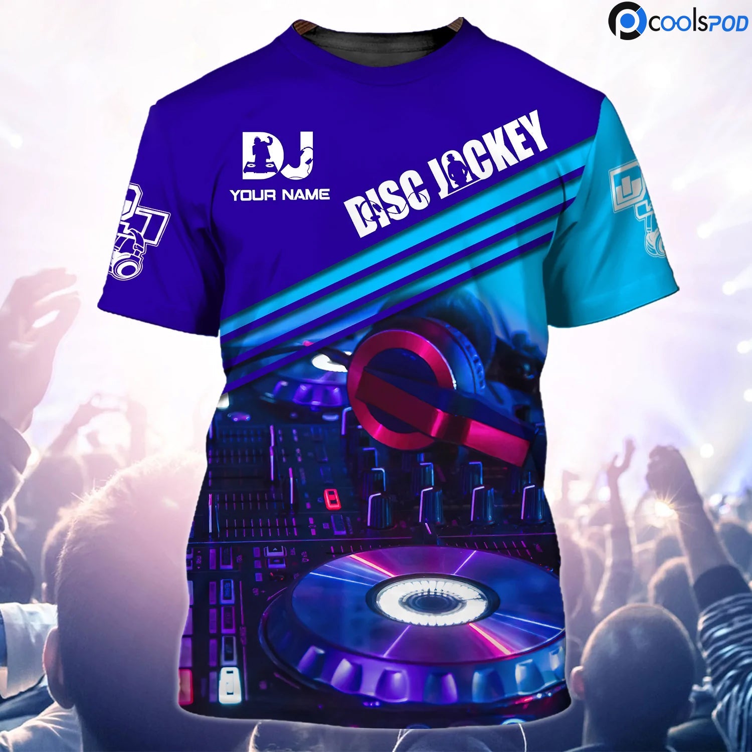 Personalized Disc Jockey Shirt/ DJ T Shirt For Men Women/ Music Club DJ Uniform/ DJ Lover Gifts