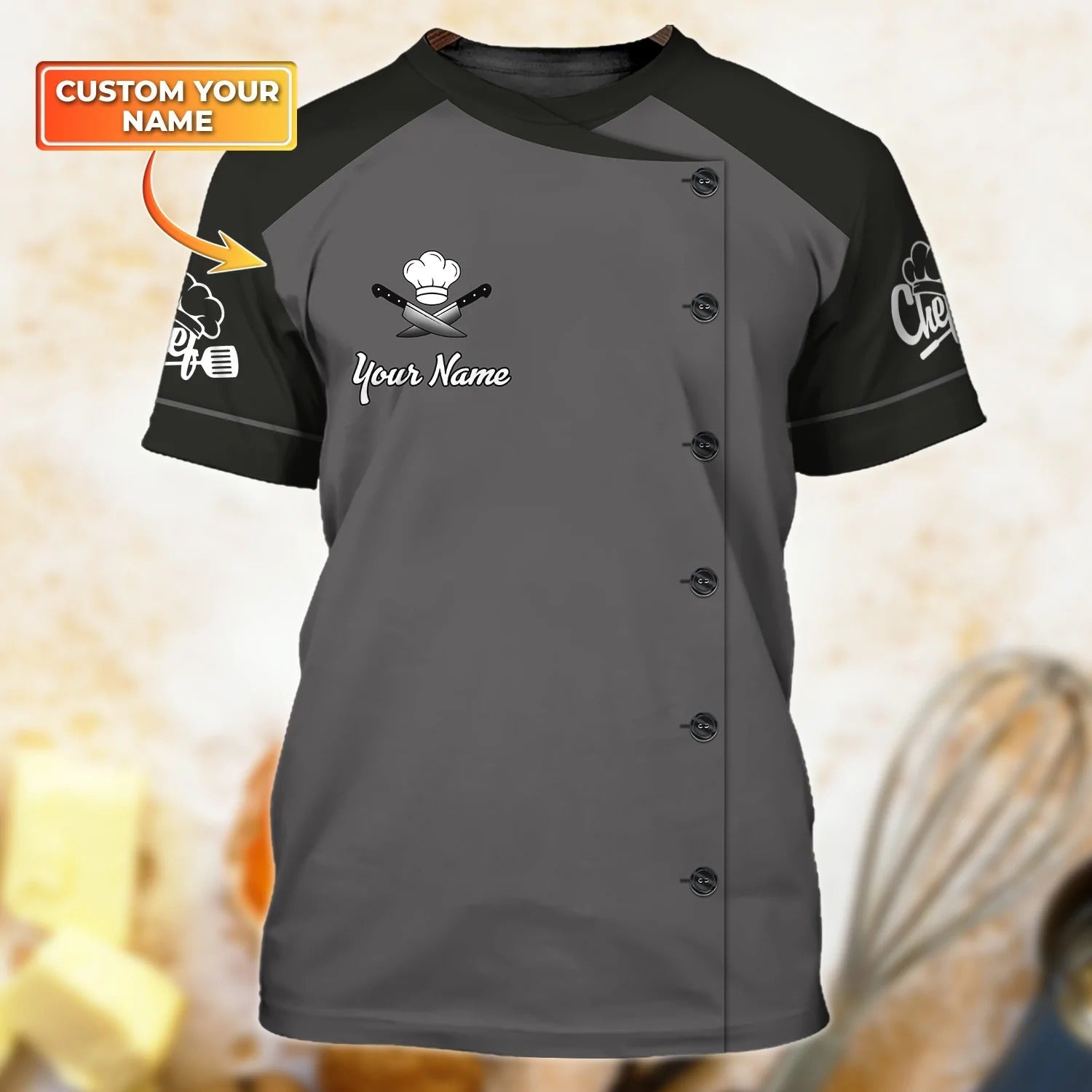 Custom Name Master Chef T Shirt/ 3D All Over Printed Cook Shirt/ Gift For Master Chef/ Cooking Lover Gifts