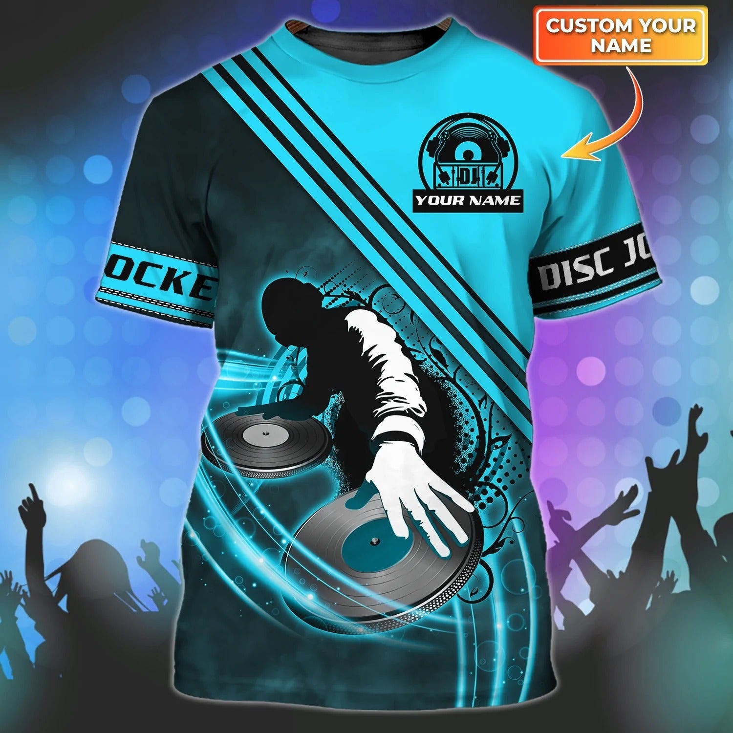 Customized Dj Shirt/ 3D All Over Printed T Shirt For Disc Jockey/ Dj Gifts