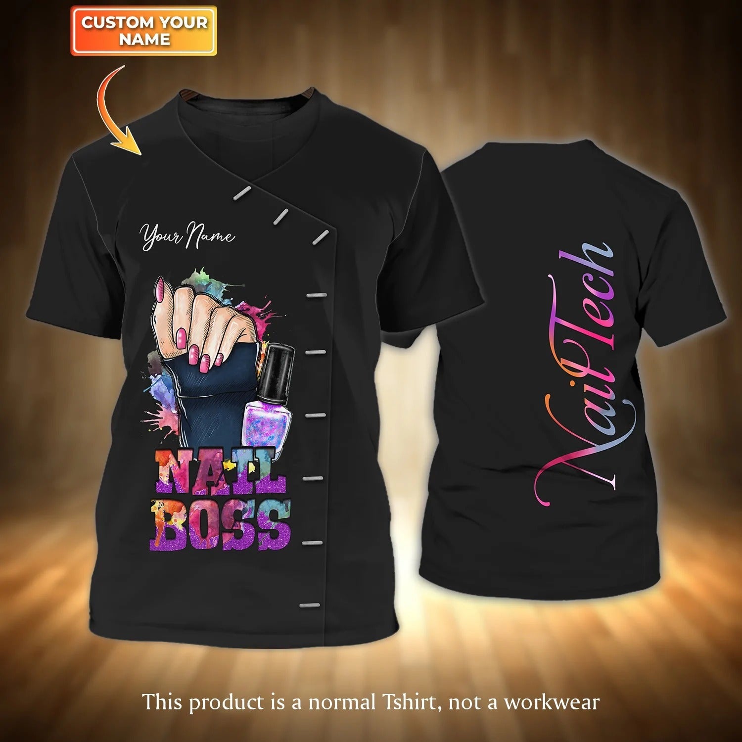 Custom Nail Tech Shirt/ Nail Boss Tshirt Manicurist Gift For Nail Men Women/ Nail Technician Gifts