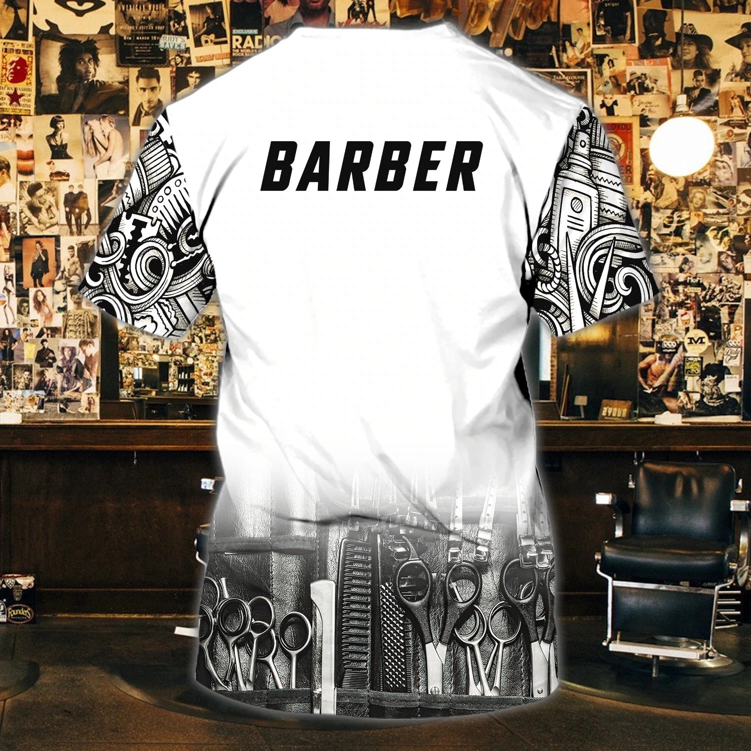 Personalized 3D All Over Print Barber Shirt/ Present To A Professional Barber/ Gift To A Barber Friend