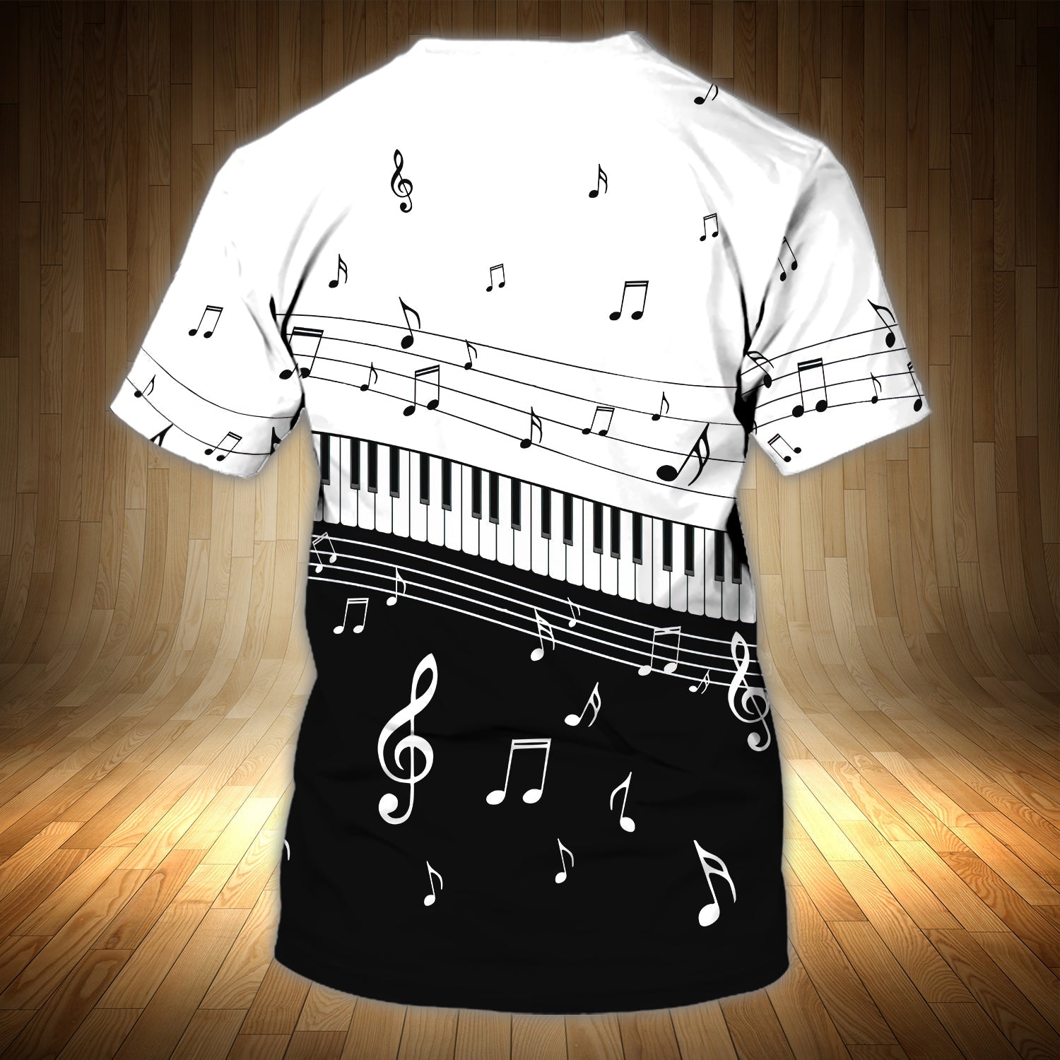 Customized 3D Full Printed Piano T Shirt/ Men