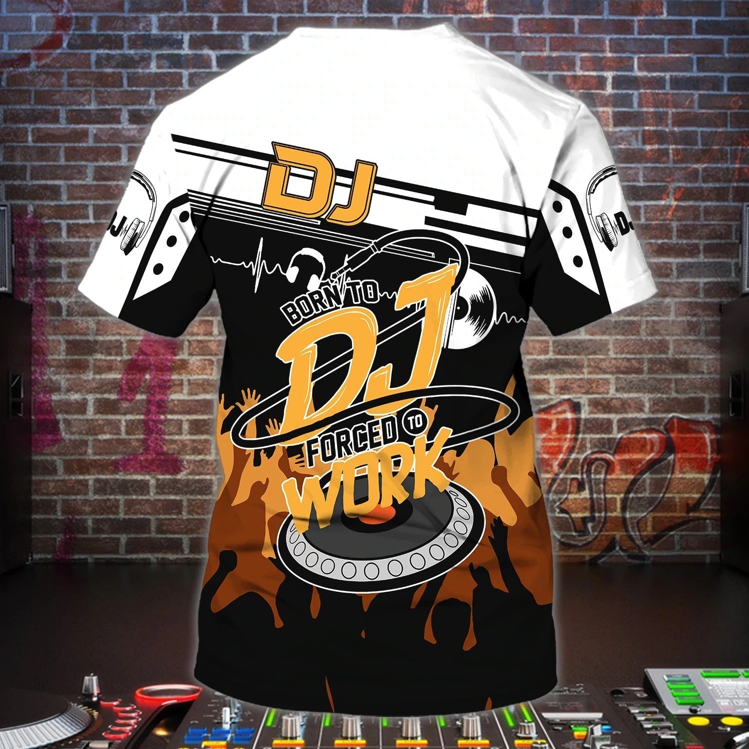 Personalized 3D Full Printing Dj T Shirt/ Playing Dj Shirt/ Cool Musican Shirt/ Nonstop Tshirt/ Best Gift For A Dj