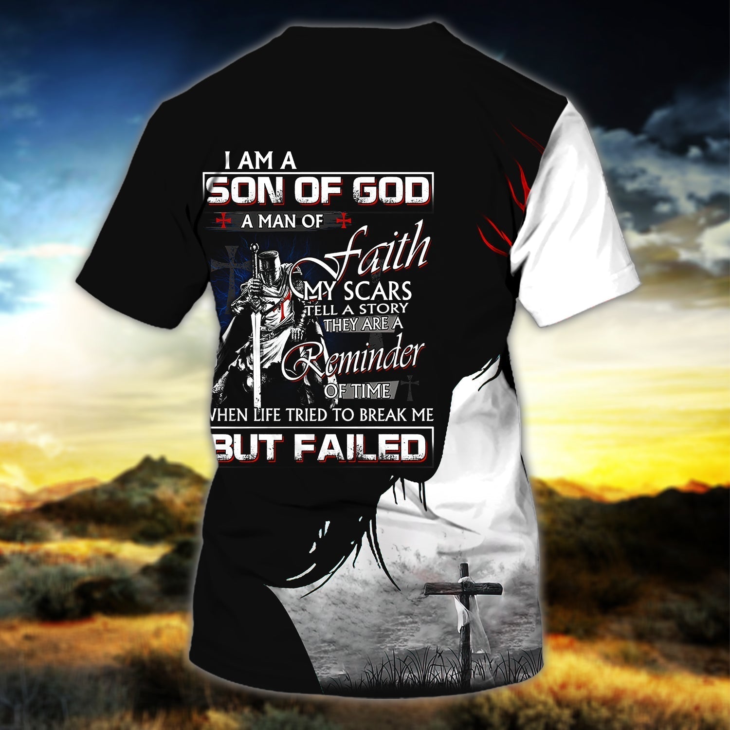 Custom Name Son Of God T Shirt Knight Templar T Shirt Gift For Christian T Shirt