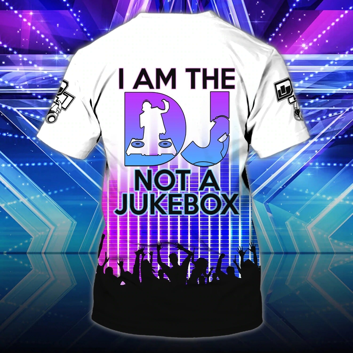 Personalized Funny Dj Shirt 3D/ Playing Dj In Universe/ Headphone And Dj T Shirt Party/ Gift To Musican And Dj