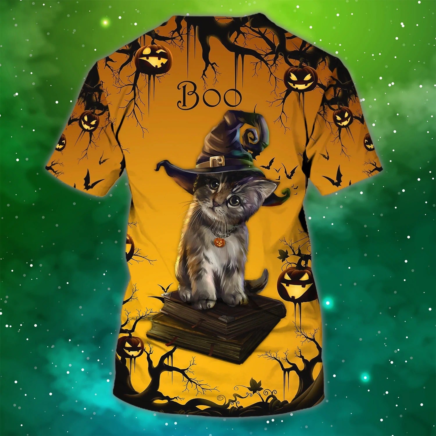 Customized 3D Cat Boo Halloween Nightmare Tshirt/ Halloween Gift To Cat Lovers