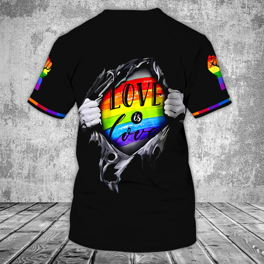 Personalized Love Is Love T Shirt For Gaymer/ Lesbian Custom Shirt/ Pride Gift For Lesbian/ Gift For Couple Gay Man