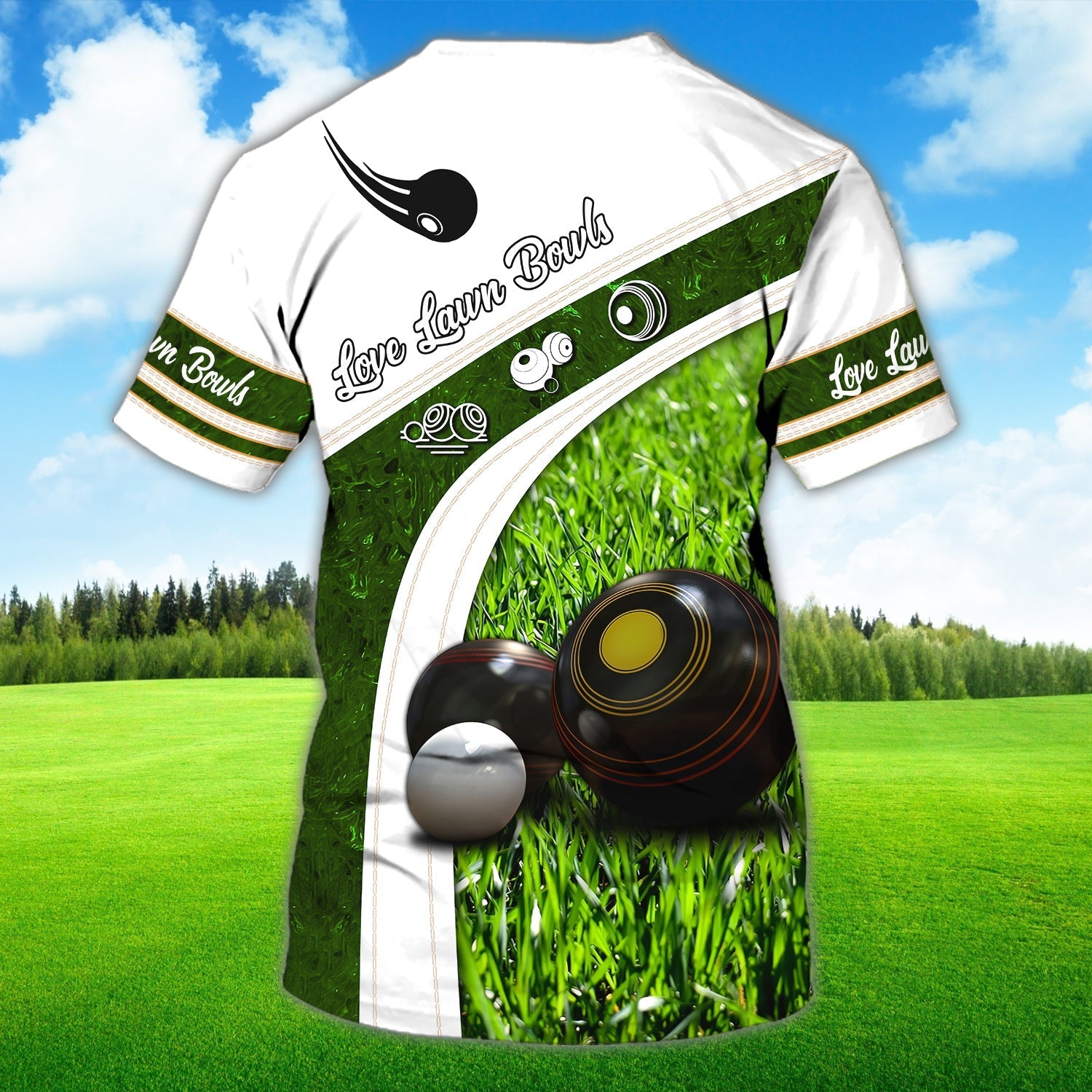 Custom 3D All Over Printed Lawn Bowls Shirt Team Uniform Unisex Lawn Bowl Shirts