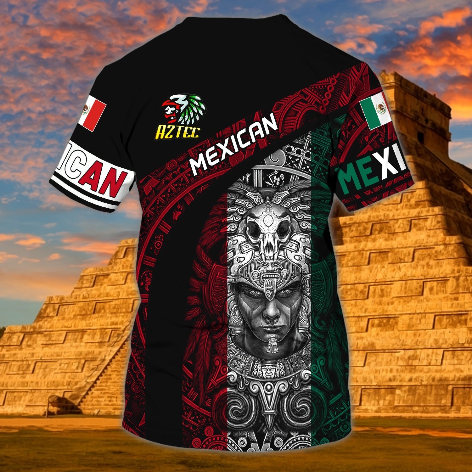 Customized 3D Aztec Shirts/ Aztec t shirt/ Mexico Shirt