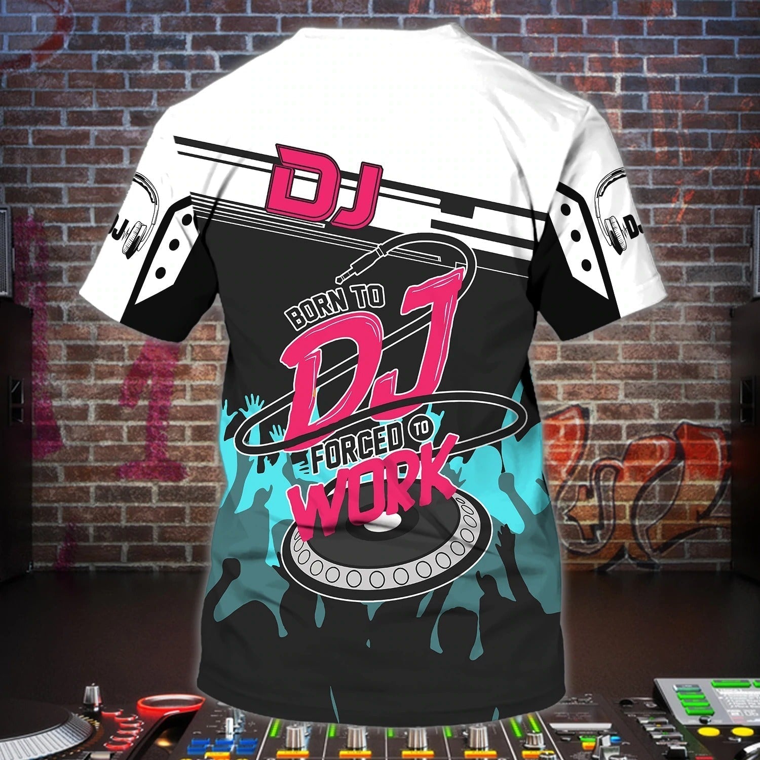 Personalized Best Dj Ever Tshirt/ Playing Dj Shirts/ Nonstop Shirts/ Night Club Shirts/ Cool 3D Disc Jockey Shirt