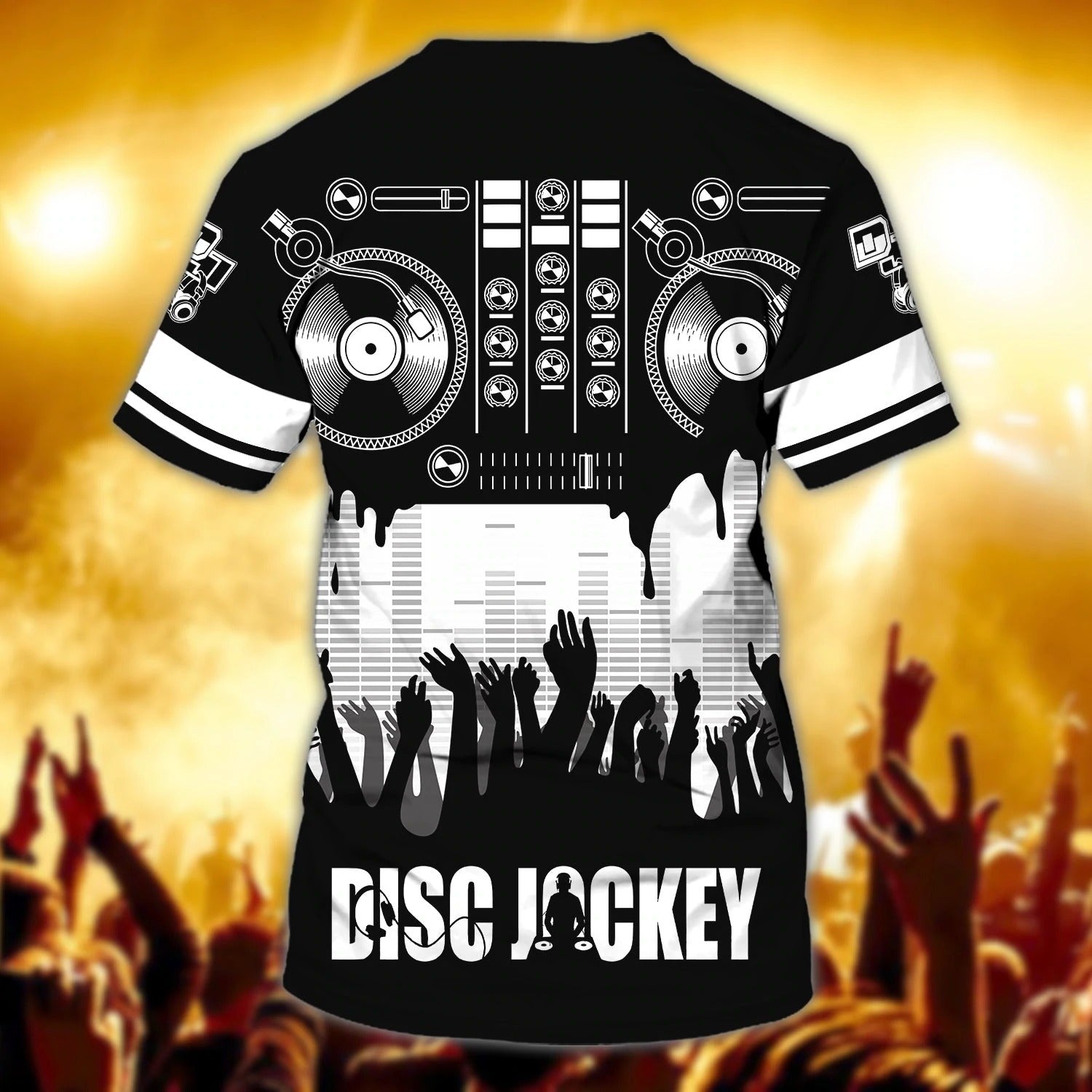 Personalized 3D Full Printed Disc Jockey Tshirt For Men And Women/ Dj Shirts/ Nonstop Bar Shirt