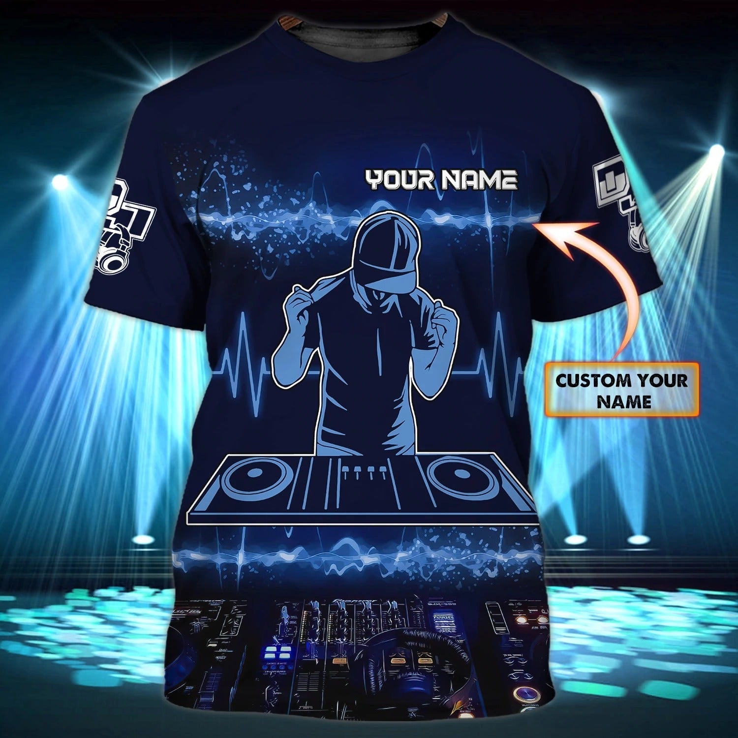 Customized With Name 3D All Over Printed Dj Shirt/ Disc Jockey Shirts/ Dj Gift For Him Her/ Present To A Dj