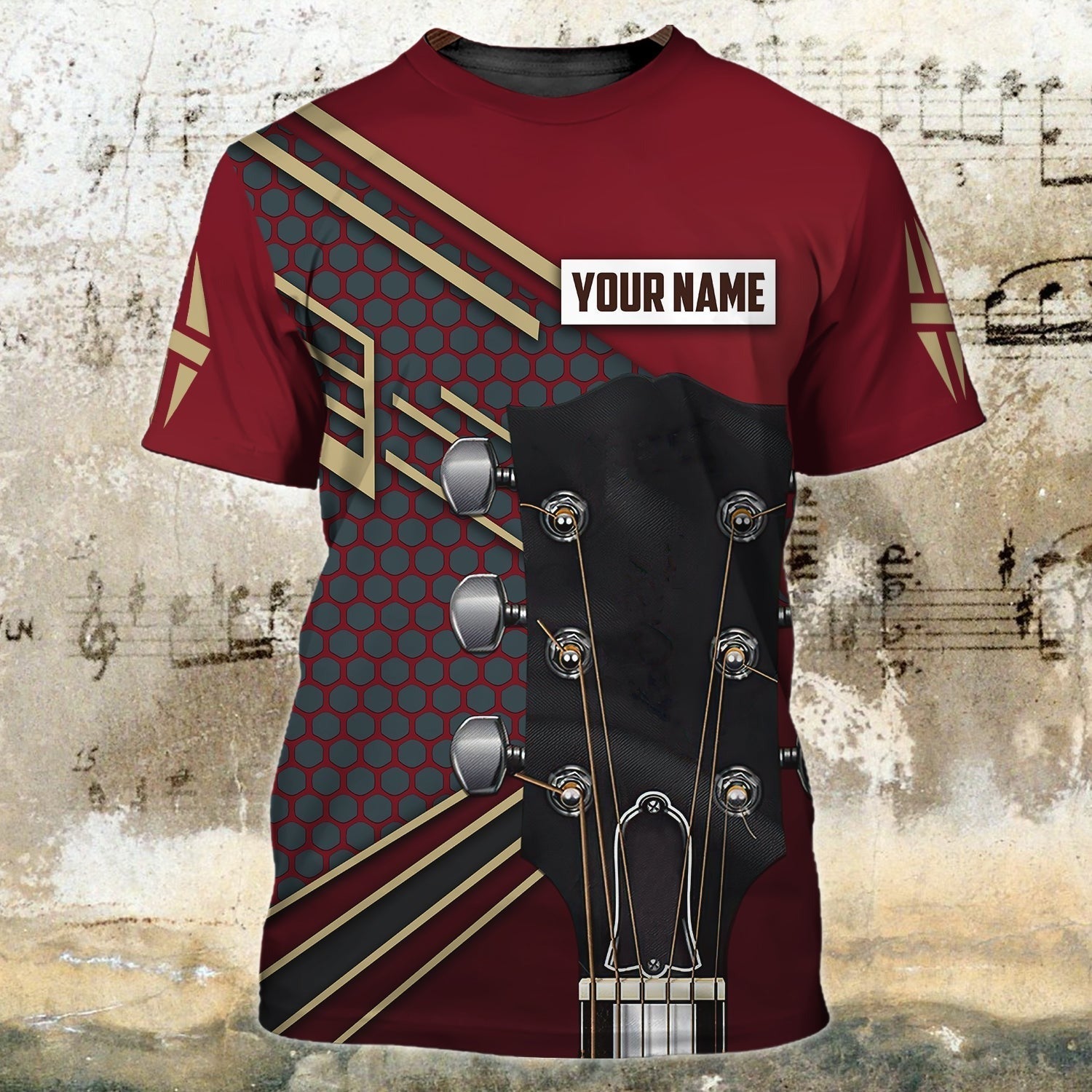 Personalized 3D All Over Printed Electric Guitar Shirt/ Guitar Sublimation Shirt For Men Gift For Guitar Lovers