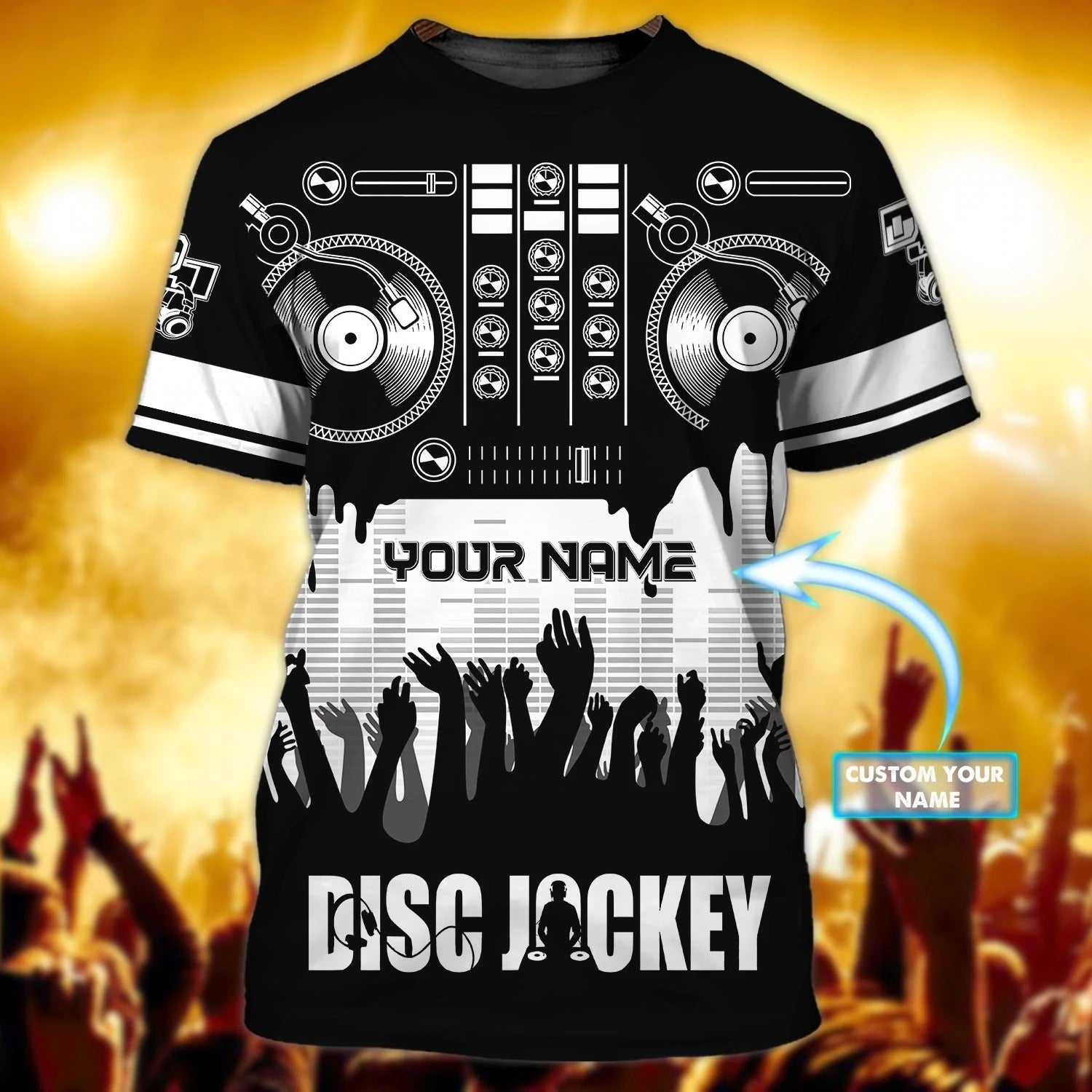 Customized With Name 3D All Over Printed Dj Shirt/ Disc Jockey Shirts/ Dj Gift For Him Her/ Present To A Dj