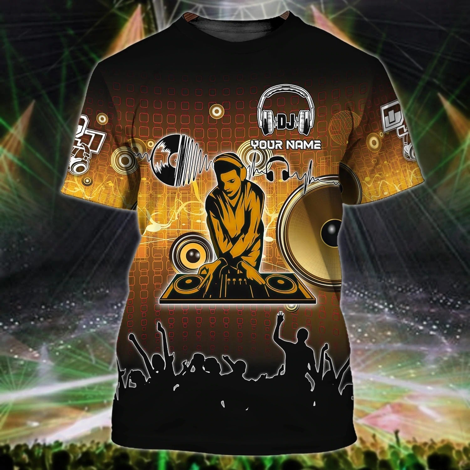 Skull Disc Jockey 3D Full Print Shirt/ I Love Dj Shirt/ To My Love Dj Boyfriend Gifts/ Deejay Shirts