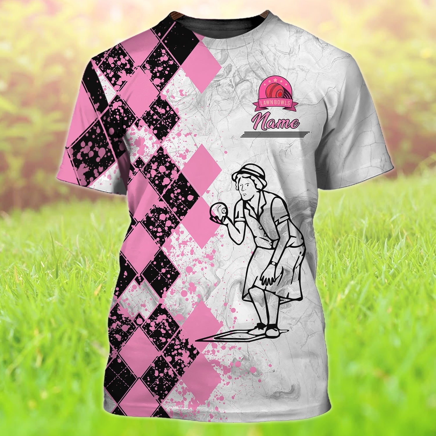 Custom Funny Lawn Bowl T Shirt Never Underestimate An Old Woman Who Plays Lawn Bowls