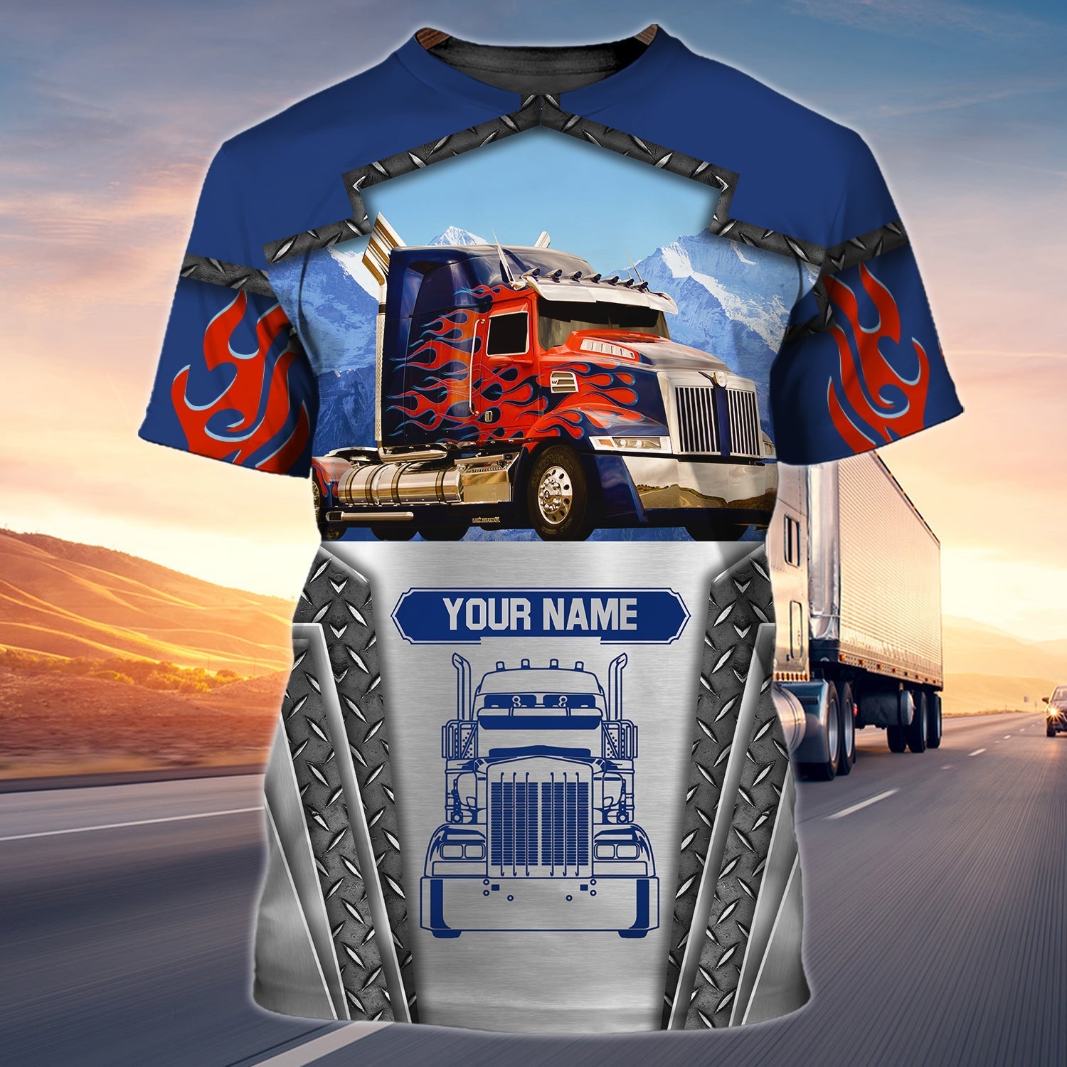 Custom 3D Trucker Shirt I Stop When I