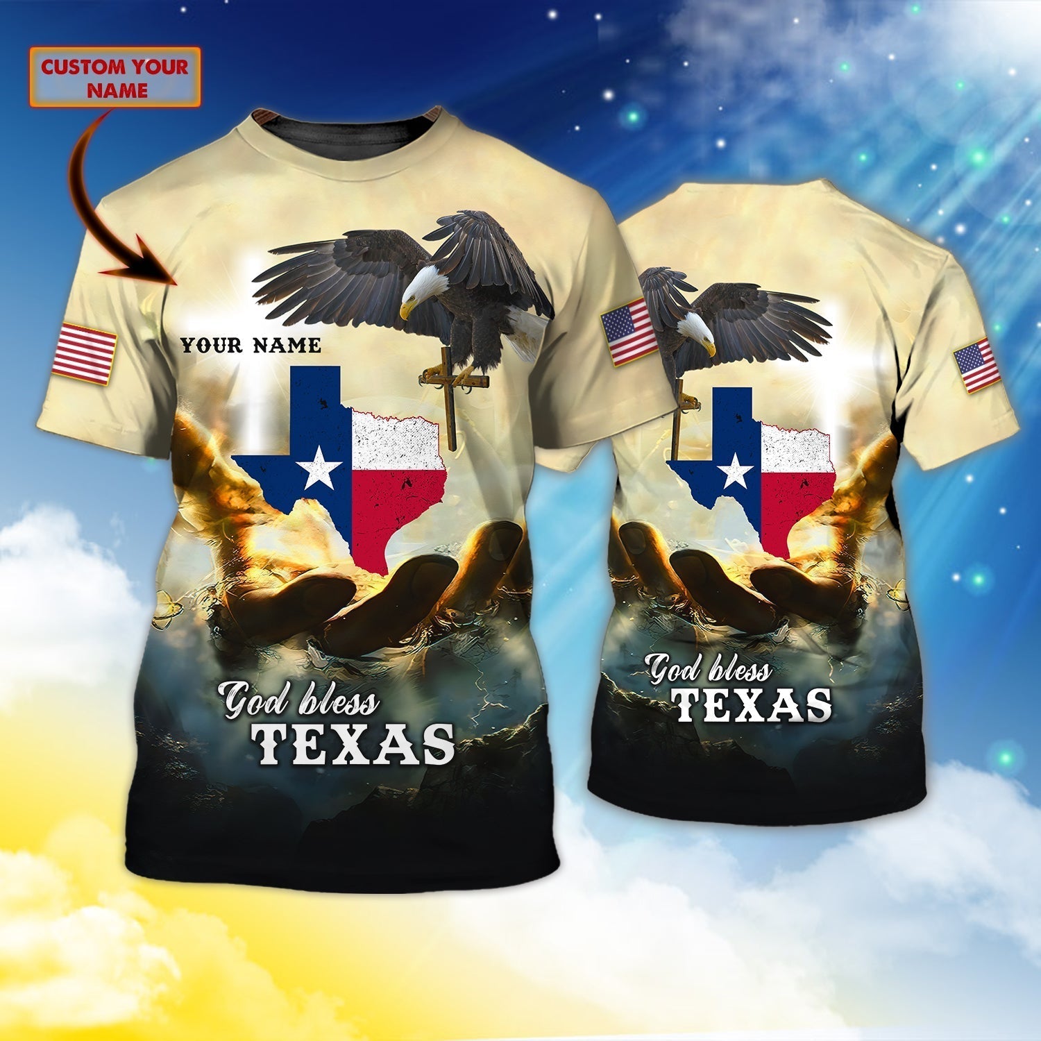 Custom God Bless Texas T Shirt Texas Shirt Gift For Christian T Shirt