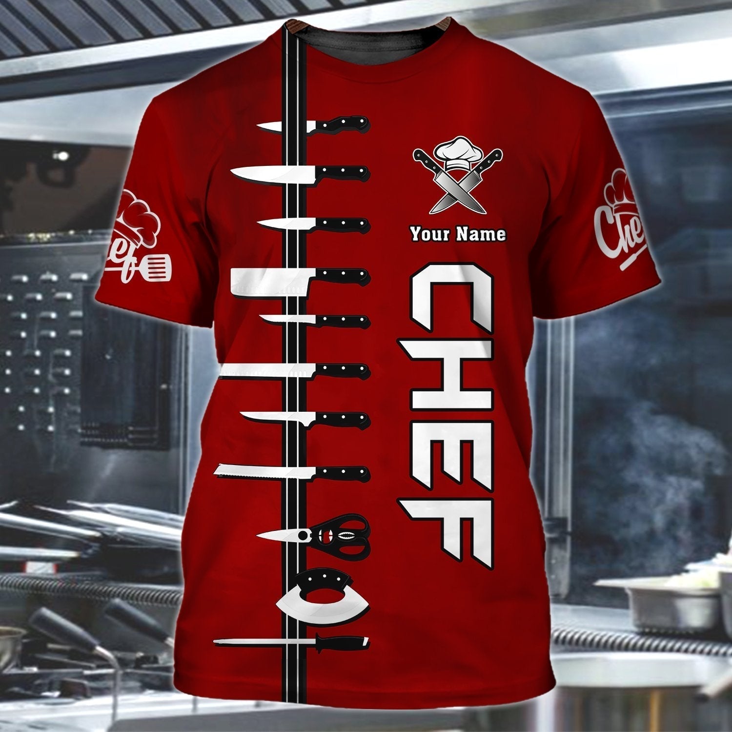 Custom 3D Chef Shirt For Men Women Master Chef Gifts Christmas Gift Master Chef