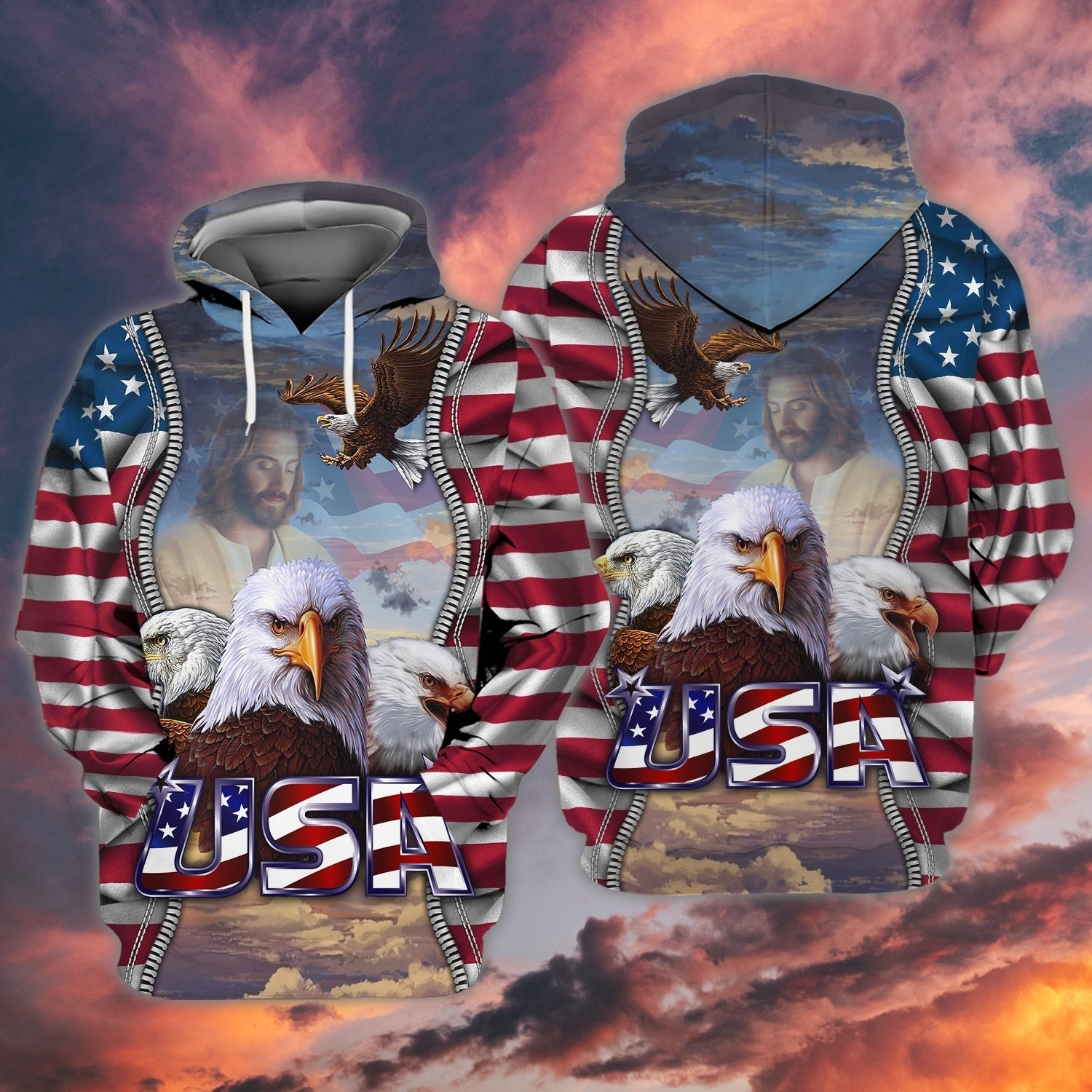 Eagle American 3D All Over Print Shirt - Independence Day Is Coming- 4Th Of July Usa Hawaiian Shirt