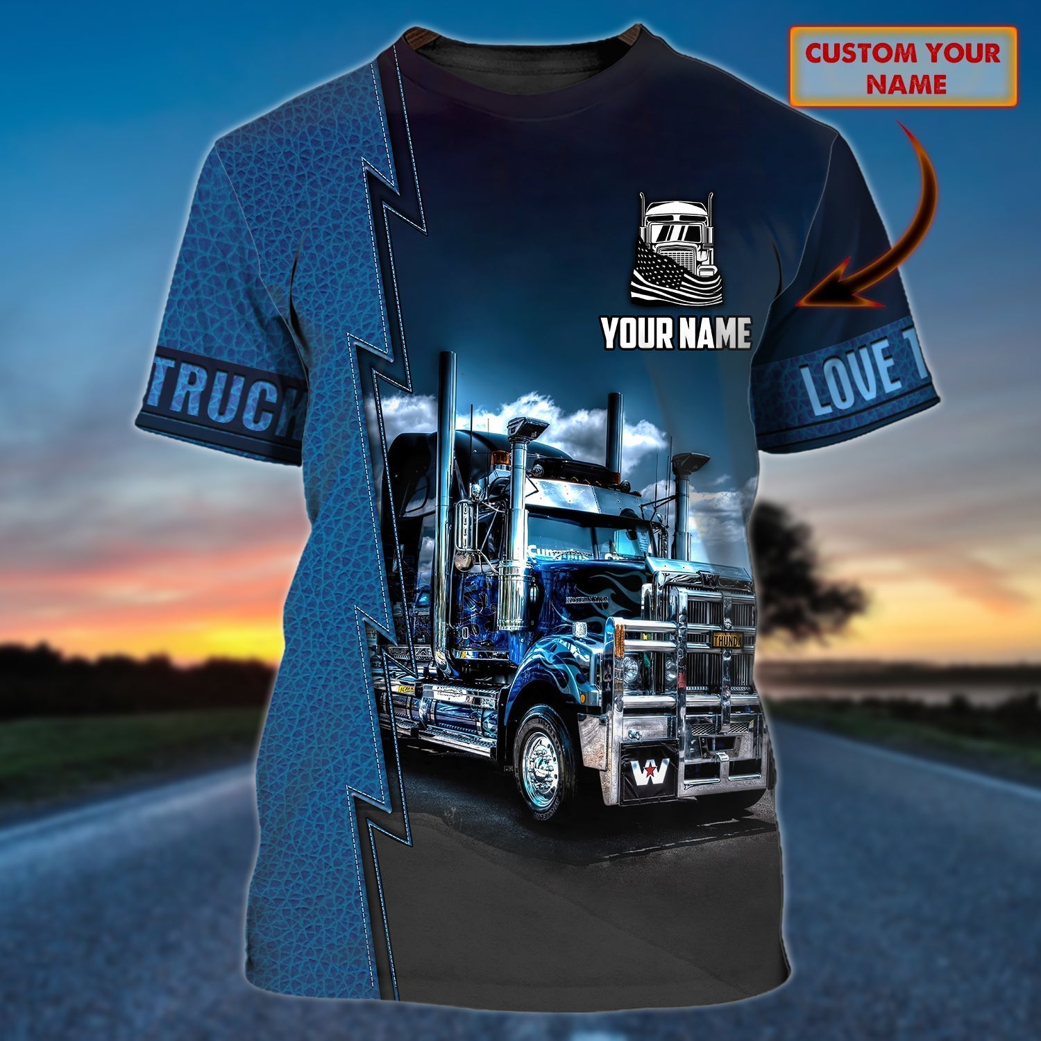 Custom Truck Driver T Shirt Best Gift For Trucker Men Women To My Trucker Husband