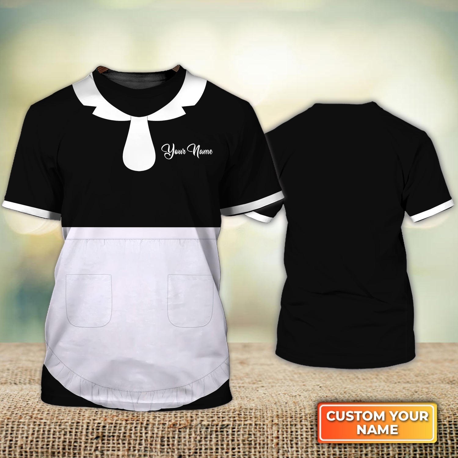 Custom Housekeeper 3D All Over Print Shirt Housekeeping Essential Housekeeper Uniform Black Shirts