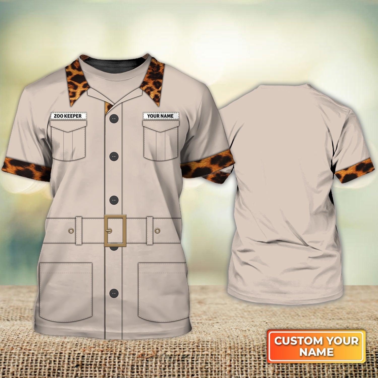 Personalized 3D All Over Print Shirt For Zoo Keeper Uniform Woman Zoo Keeper Gifts