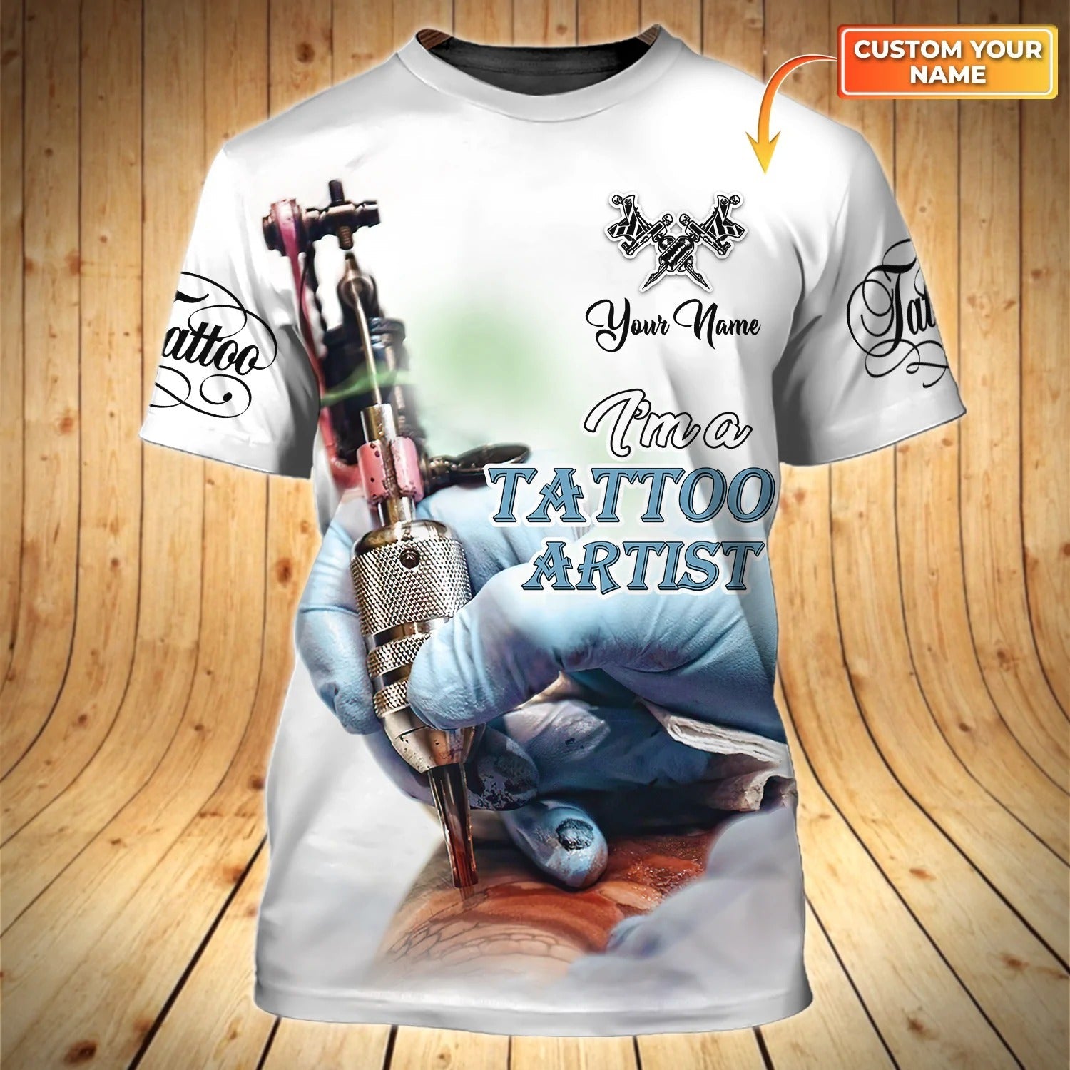 Custom Colorful Tattoo Shirt I''m A Tattoo Artist 3D All Over Print Tee Shirt Present For Tattoo Lovers