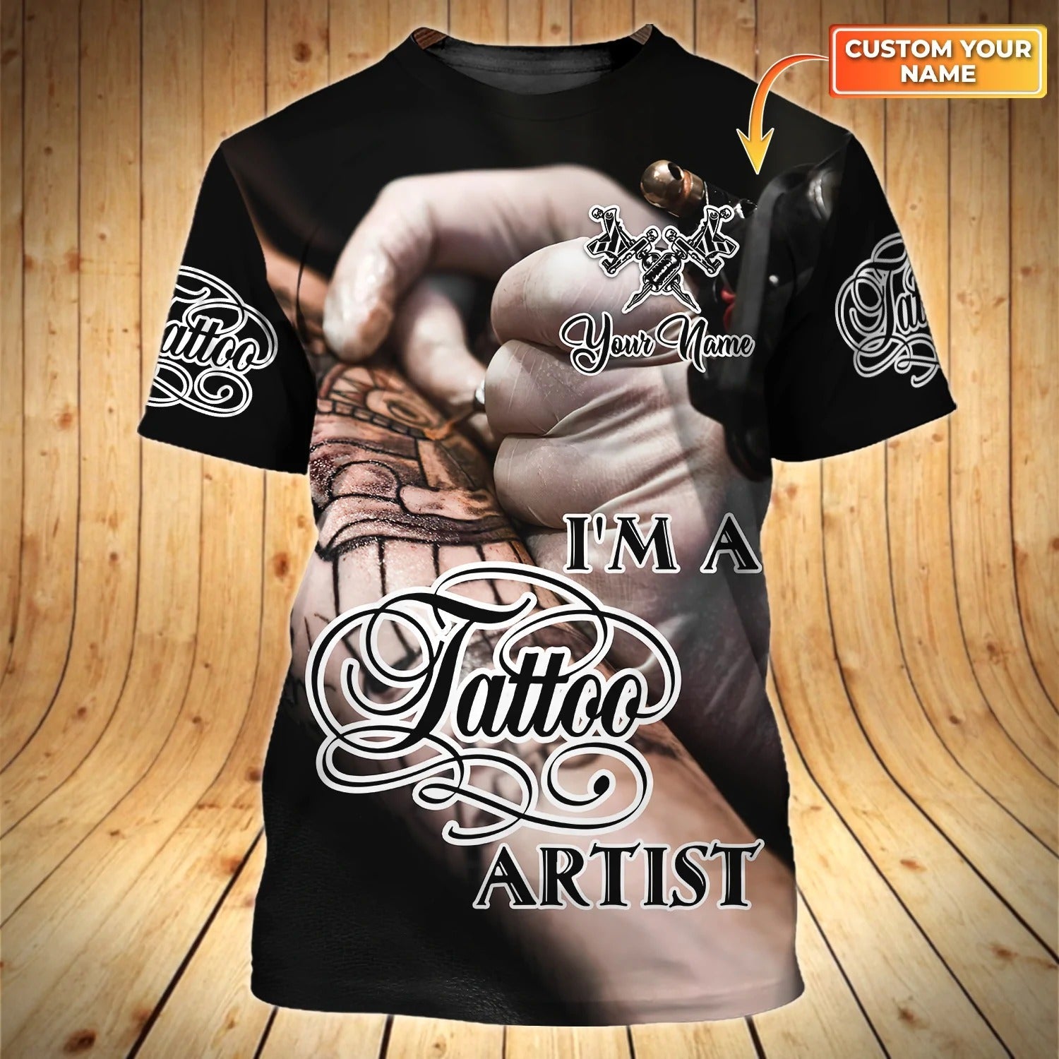 Custom I''m A Tattoo Artist Black T Shirt Men Women Tattoo Team Uniform Gift For Tattoo Lover