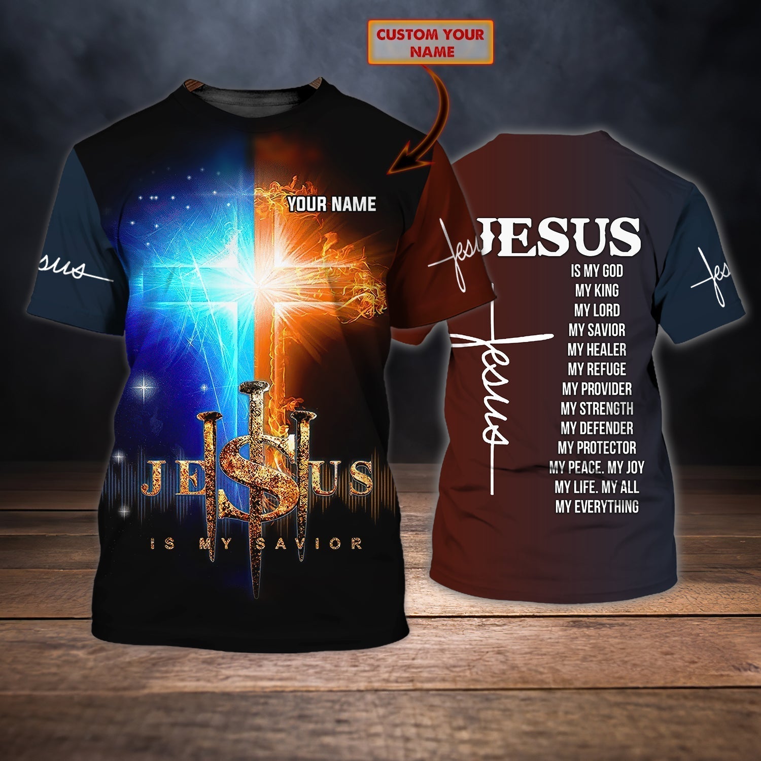 Customized Jesus Is My Savior T Shirt Gift For Christian T Shirt
