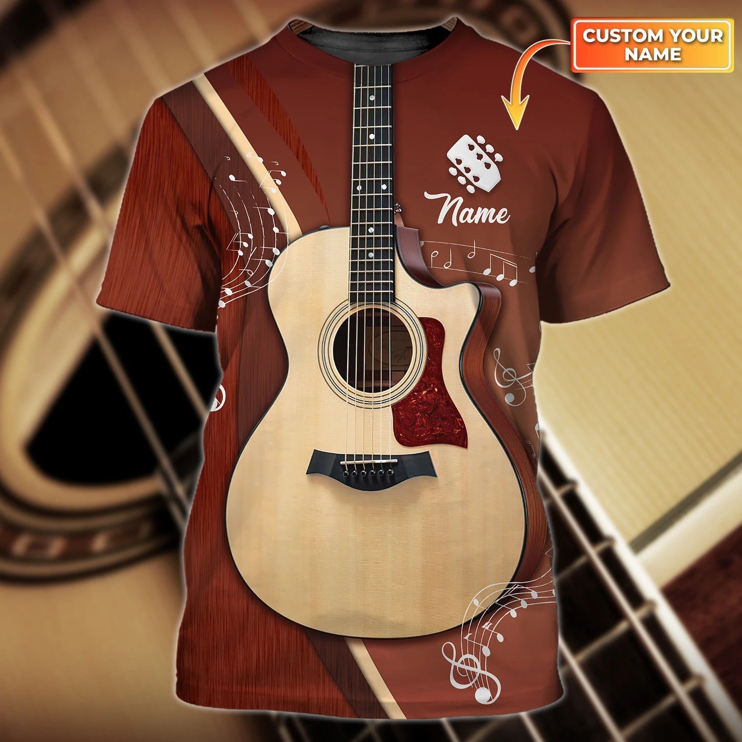 Personalized Guitar 3D Sublimation Shirts For Men And Woman/ Guitar Shirt Full Print For Guitar Lover