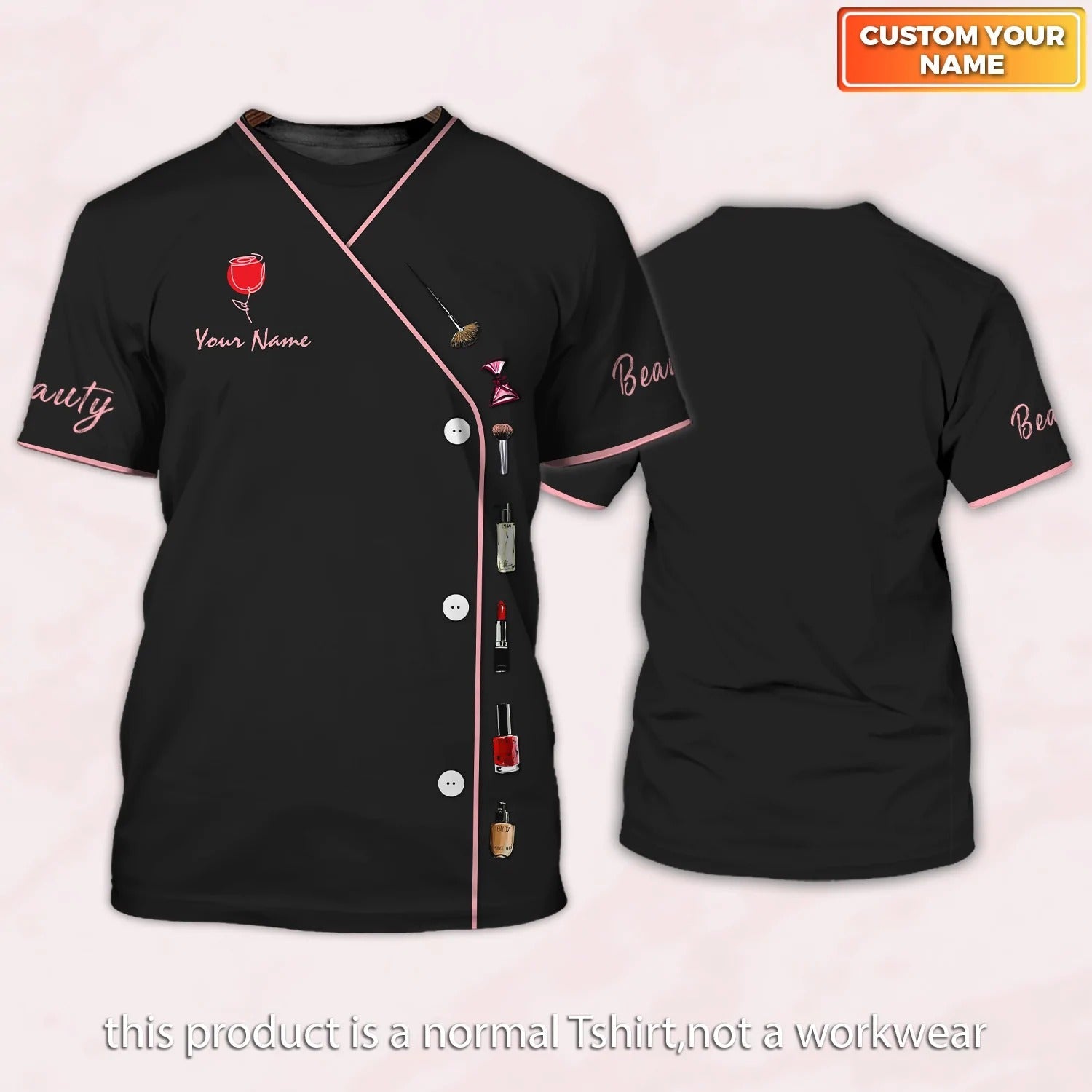 Custom 3D All Over Print Beauty Consultant Shirt Women/ Beauty Make Up T Shirt