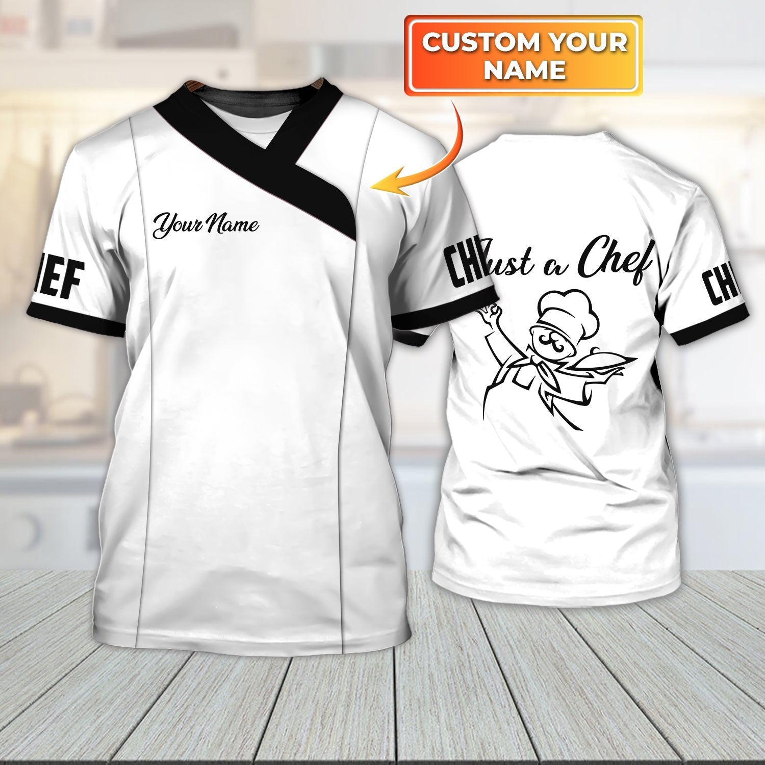 Personalized Chef Shirt Gift For A Master Chef Just A Chef Funny Shirts Men Women
