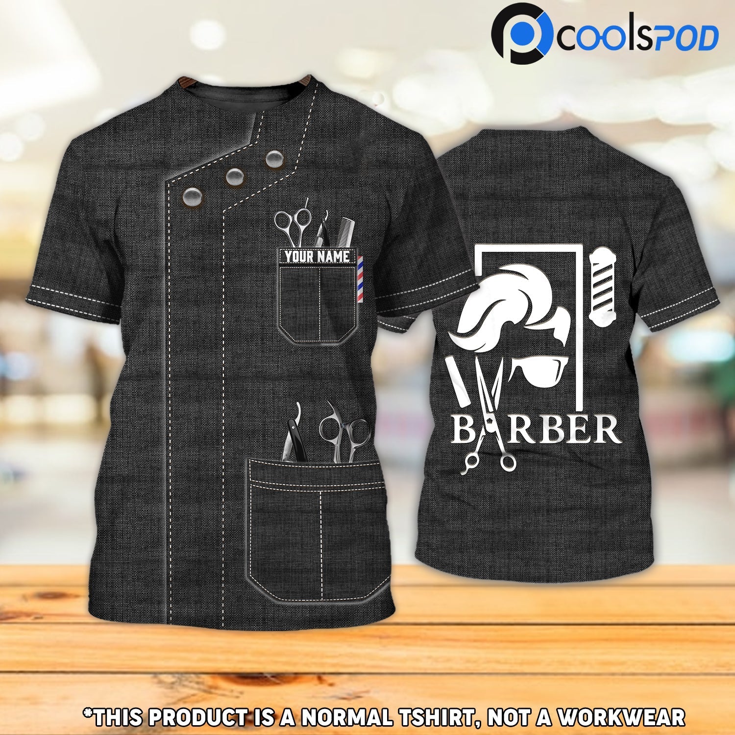 Custom Barber Shirt/ Barbershop T Shirt Men Women/ Barber Shop Uniform/ Gift For A Barber