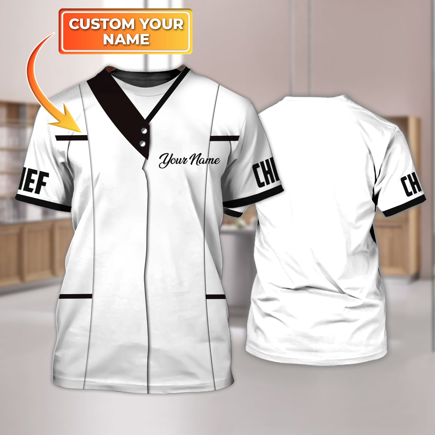 Customized With Name 3D All Over Printed Shirt For Master Chef