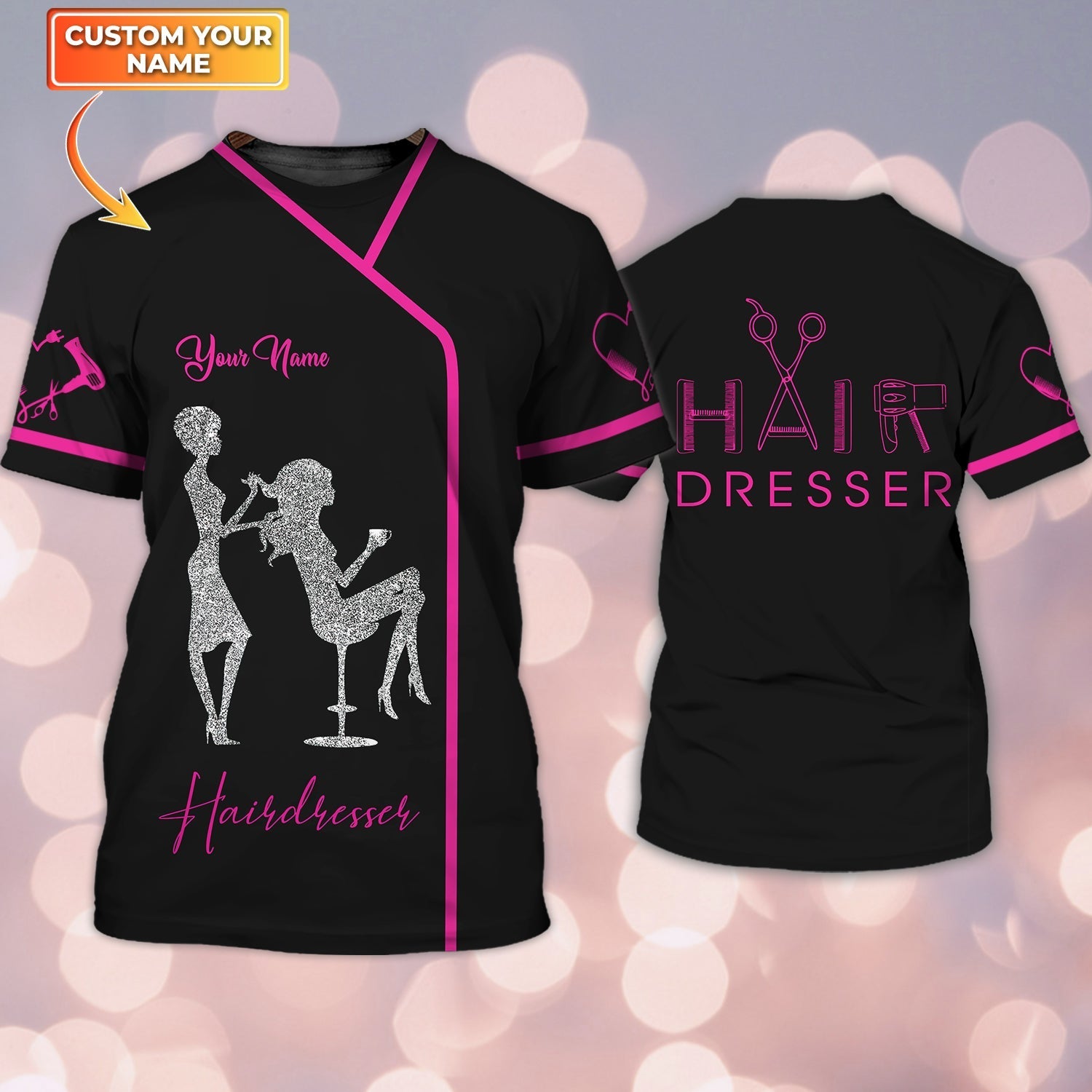 Personalized 3D Tshirt Tad Hairdresser Shirt