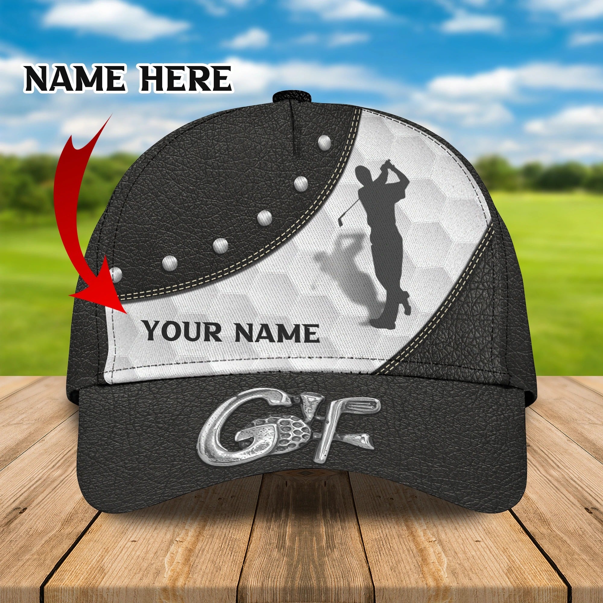 Customized Cap For Golfer/ Golf Womans Cap/ Classic Cap For Golf Lover/ Christmas Golfer Gifts