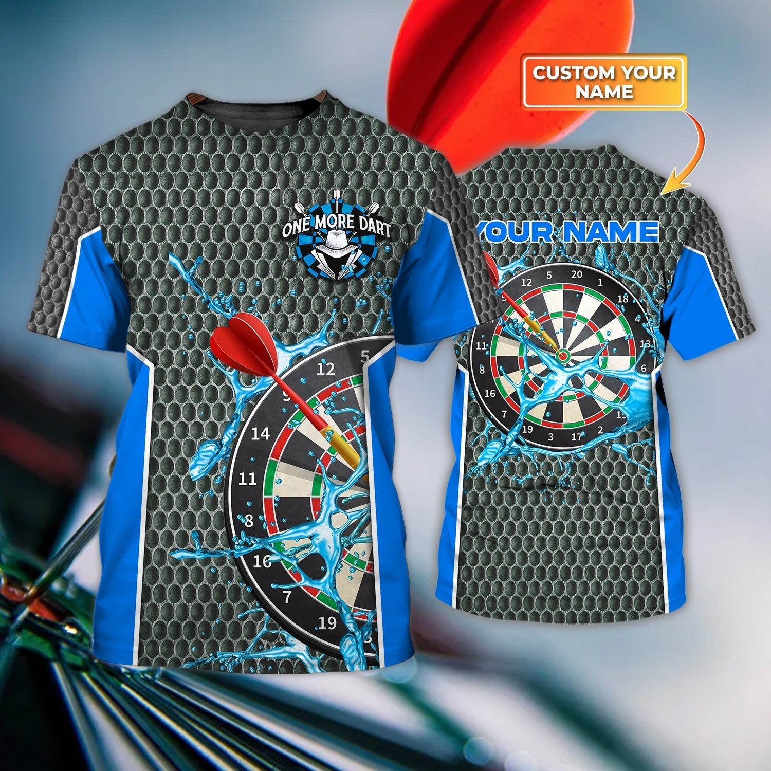 Personalized One More Dart Shirt For Son And Husband/ Love Dart T Shirt/ Dart Player 3D Shirts