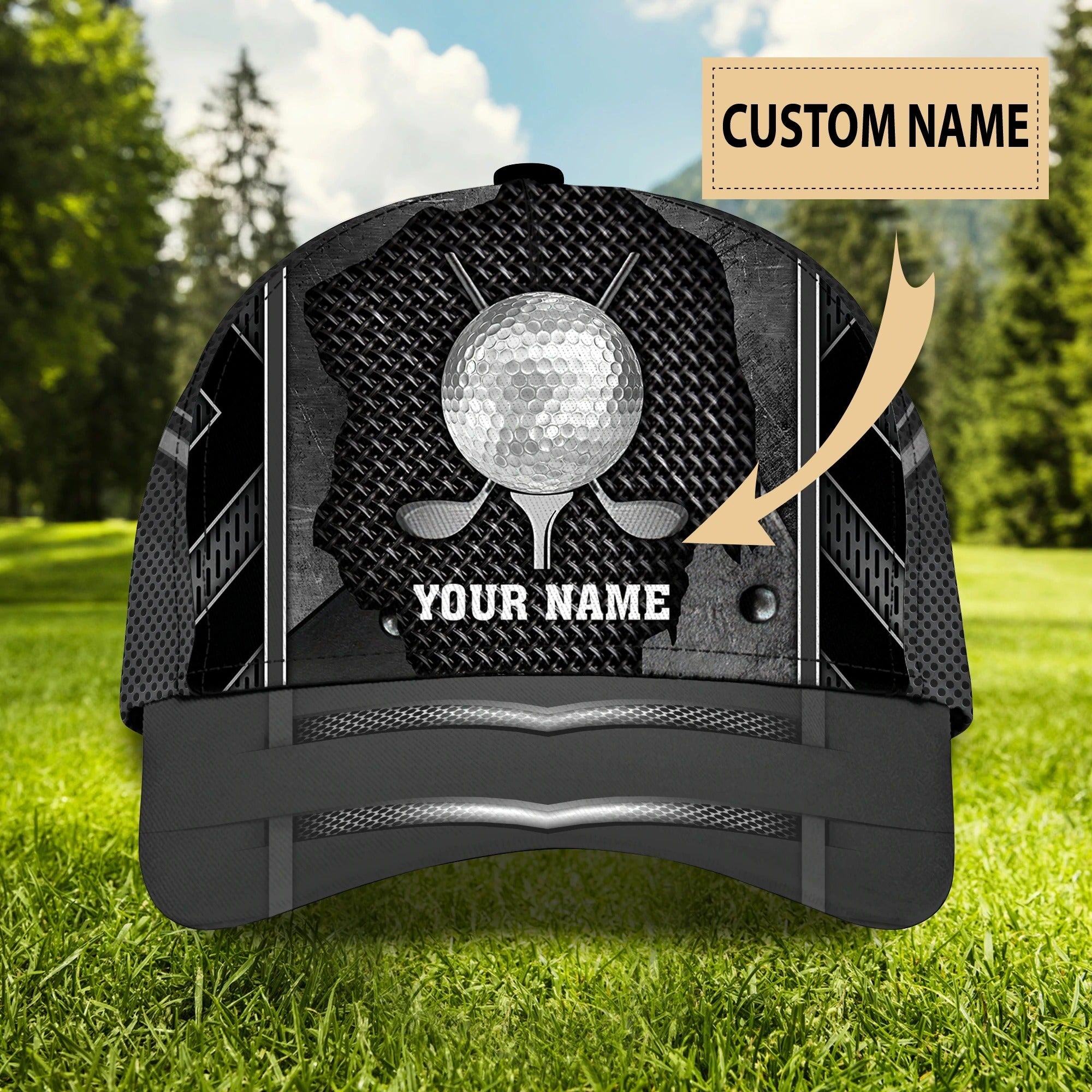 Personalized Baseball Golf Cap For Men/ Golfer Cap For Man/ Birthday Golfer Gifts/ Man Golf Cap