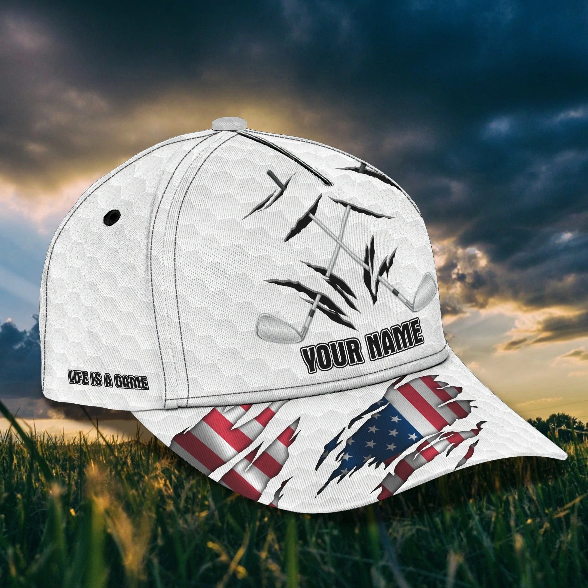 Personalized Baseball Golf Cap For Men/ Golfer Cap For Man/ Birthday Golfer Gifts/ Man Golf Cap