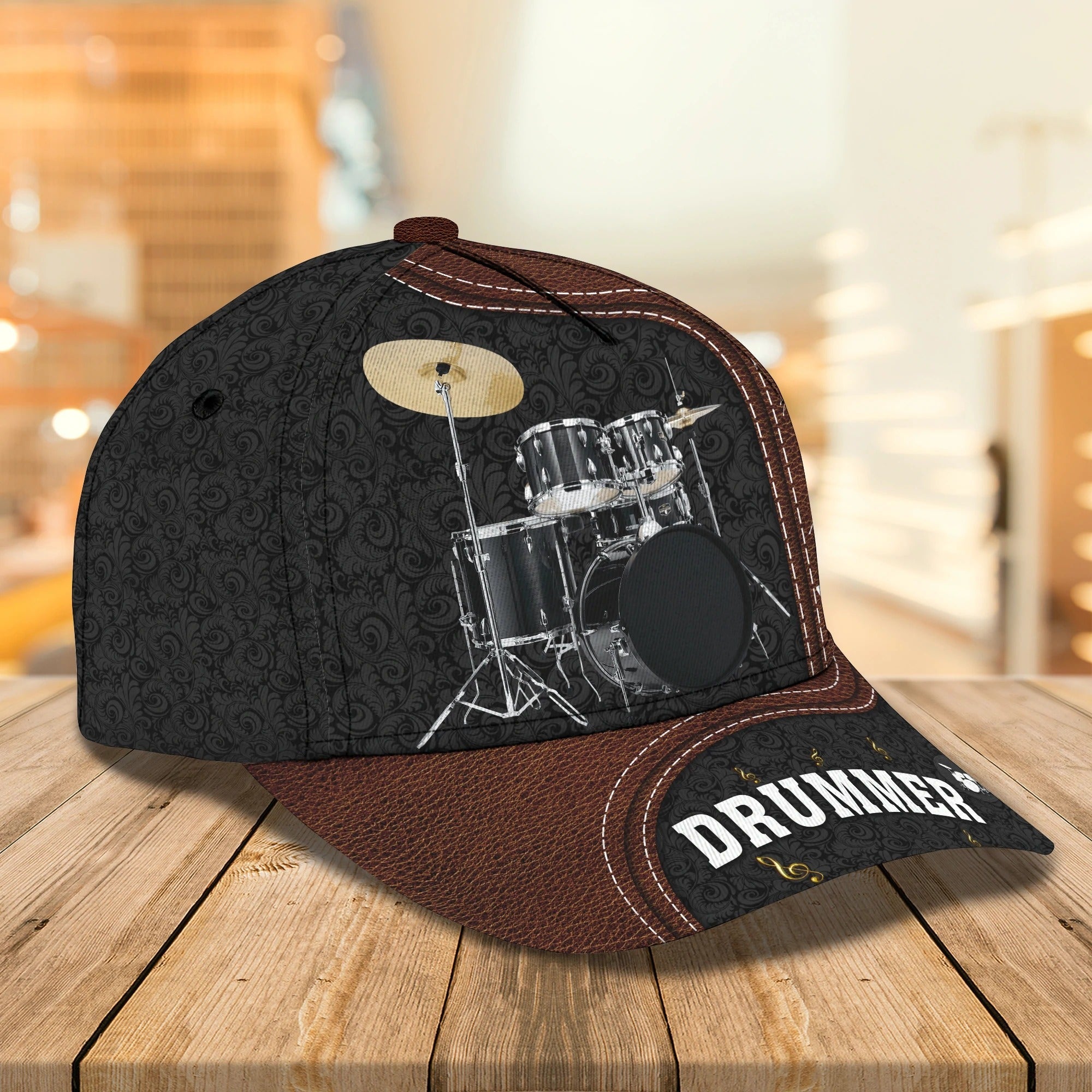 Custom Funny Baseball Full Print Drum Caps Hats/ To My Boy Daughter Drummer Cap Hat/ Drum Lover Gifts