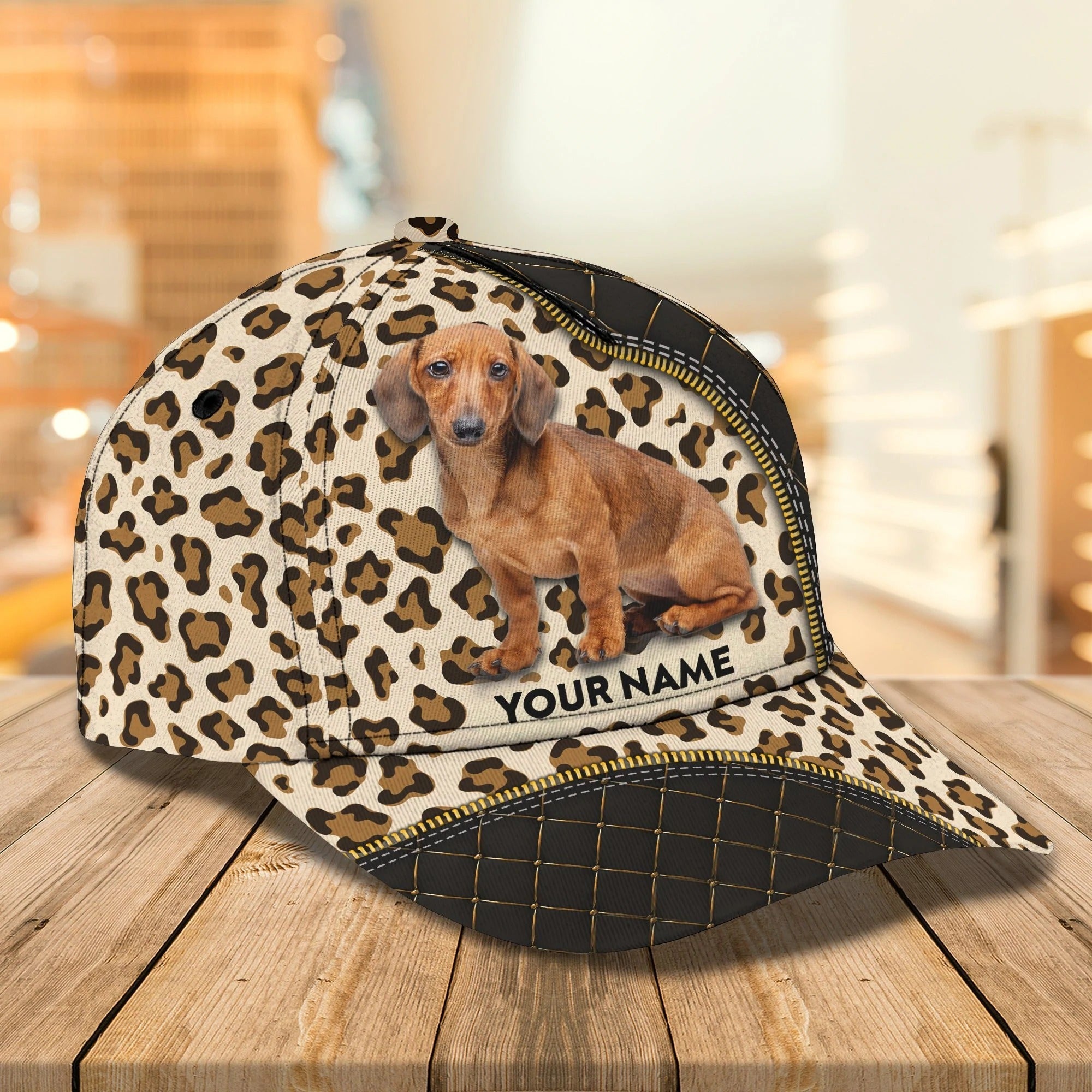 Customized 3D All Over Print Baseball Dog Cap For Dog Lovers/ Classic Dachshund Dog Cap Hats/ Dog Cap