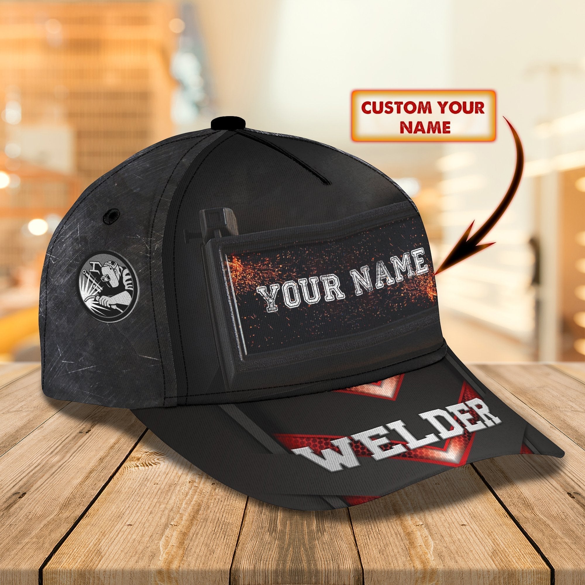 Personalized Welder Baseball Cap Hat/ Welder Classic Cap Hat For Summer Travel/ Welder Gift
