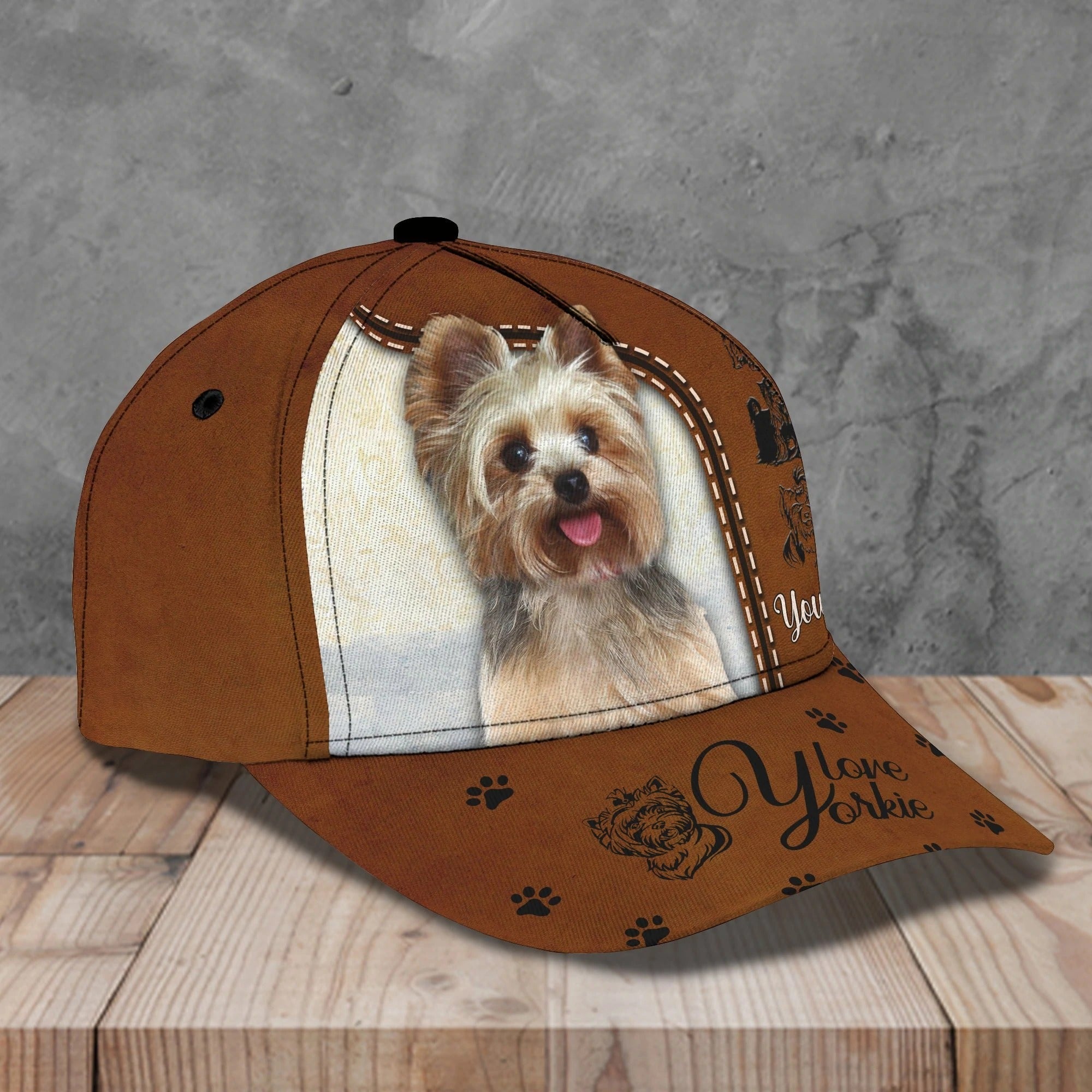 Customized With Name 3D All Over Print Baseball Cap Dog Yorkshire Lovers/ Classic Cap Hat For Yorkshire Lover