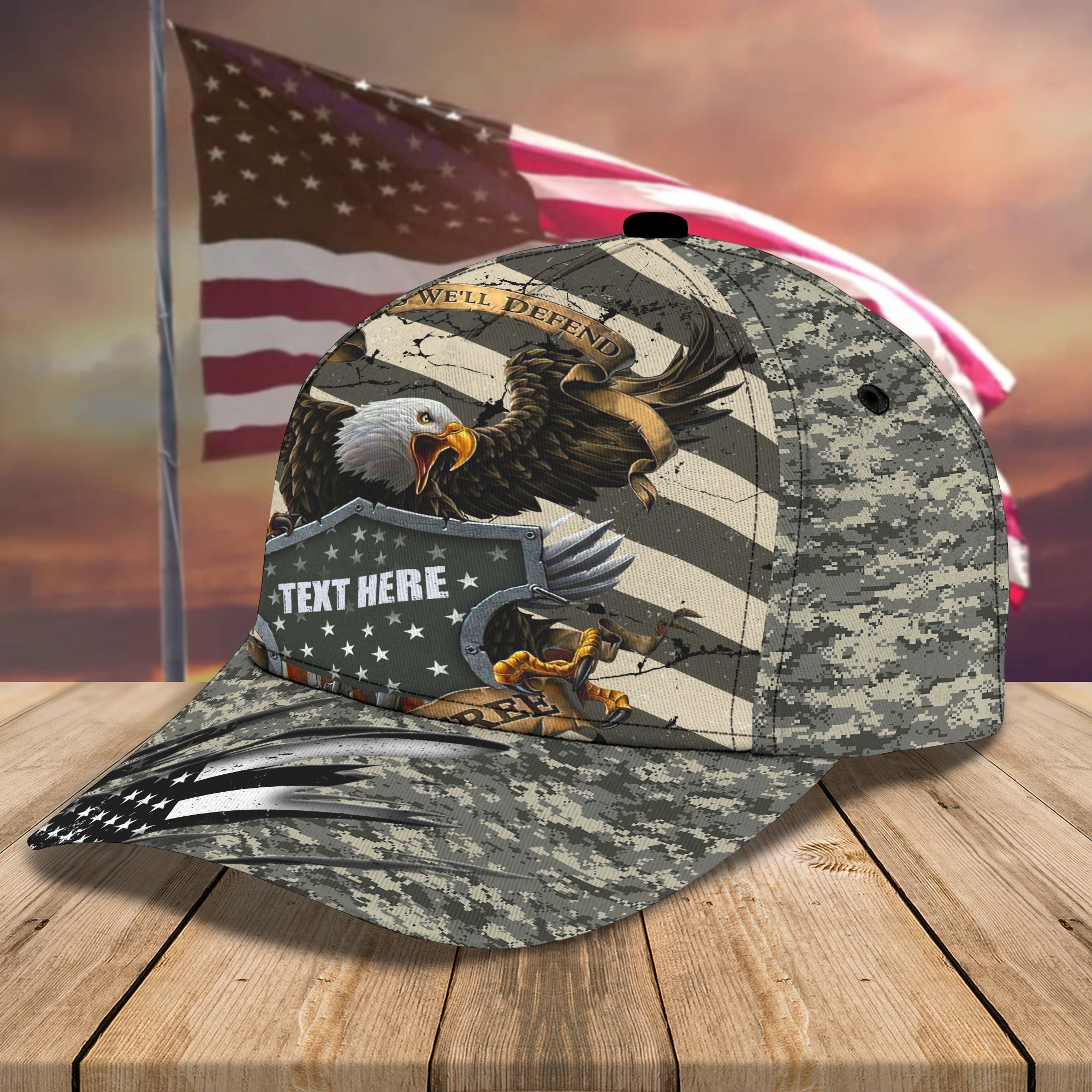 Personalized 3D All Over Print Veteran Cap Hat/ Baseball Cap Hat For A Veteran/ Gift For Veteran
