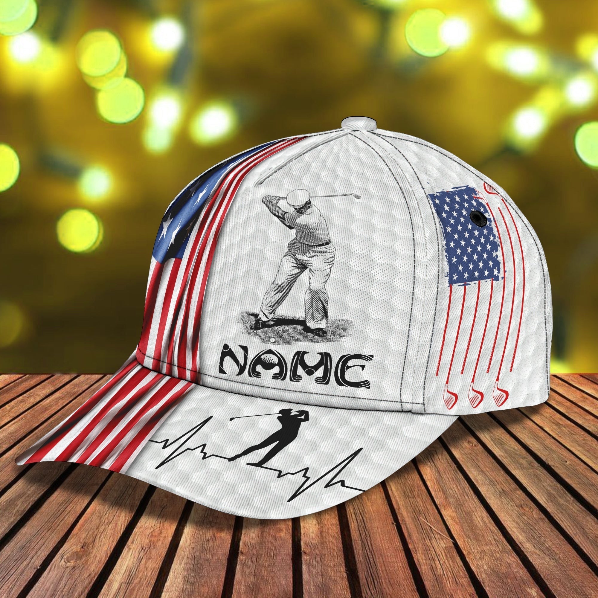 Personalized Baseball Cap For Golf Men/ Classic Golf Cap/ Baseball Golfer Hat/ Golf Man Hats