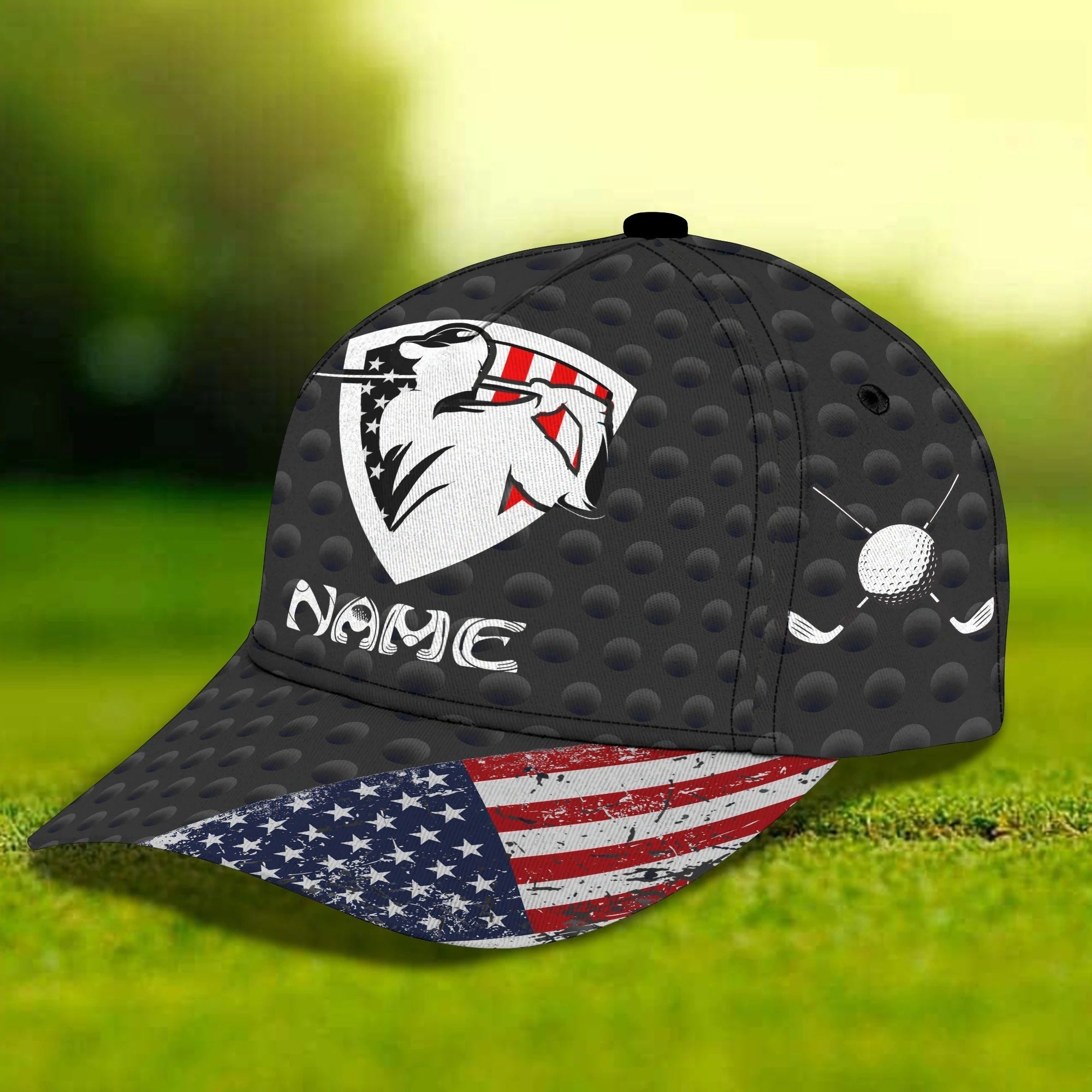 Personalized 3D Full Printing Cap Hat For Golf Men/ American Golf Cap/ Golf Hat Summer